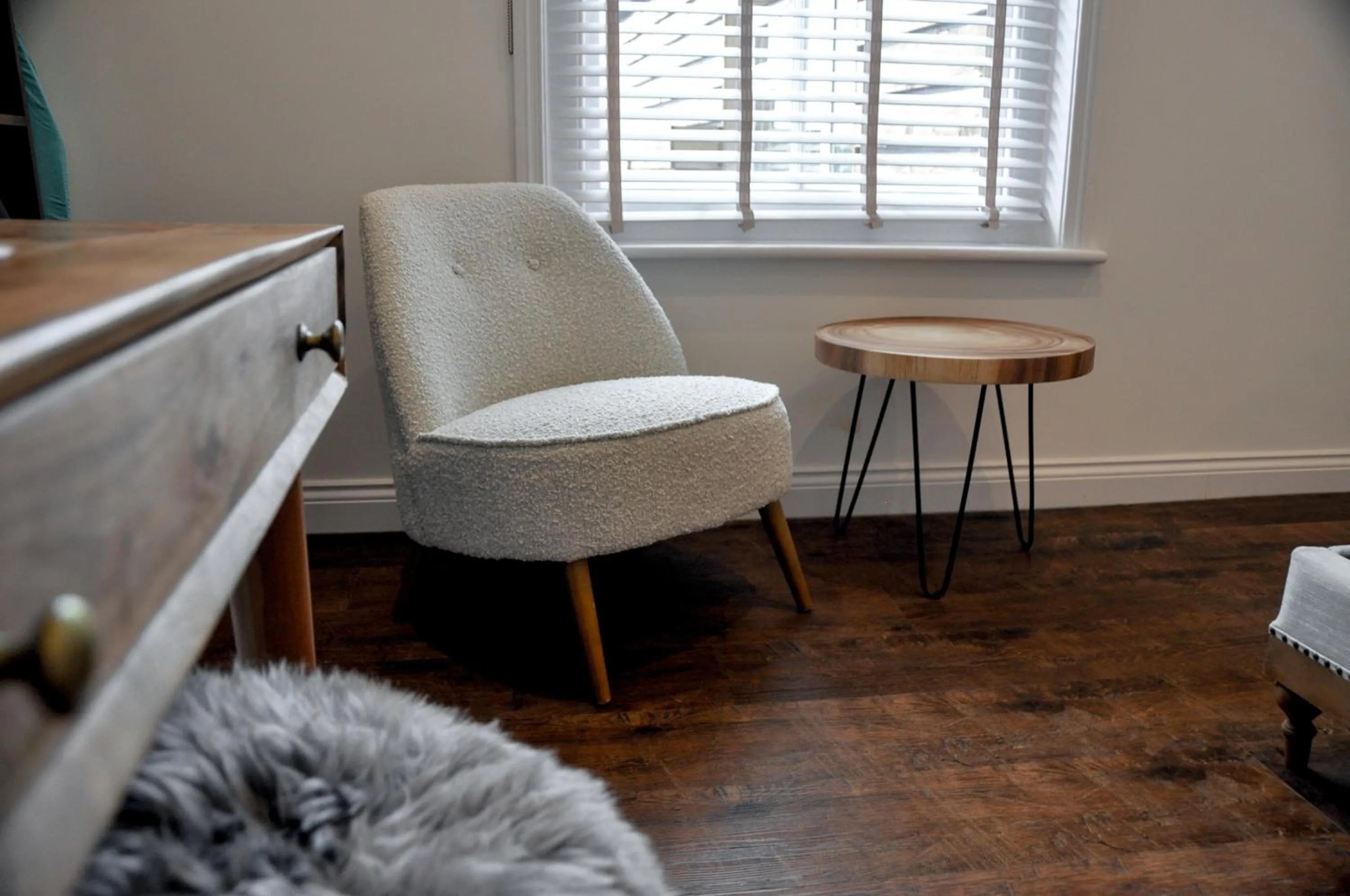 Seating area in Upstairs at 33 - Self check in boutique accommodation in Worcester Centre