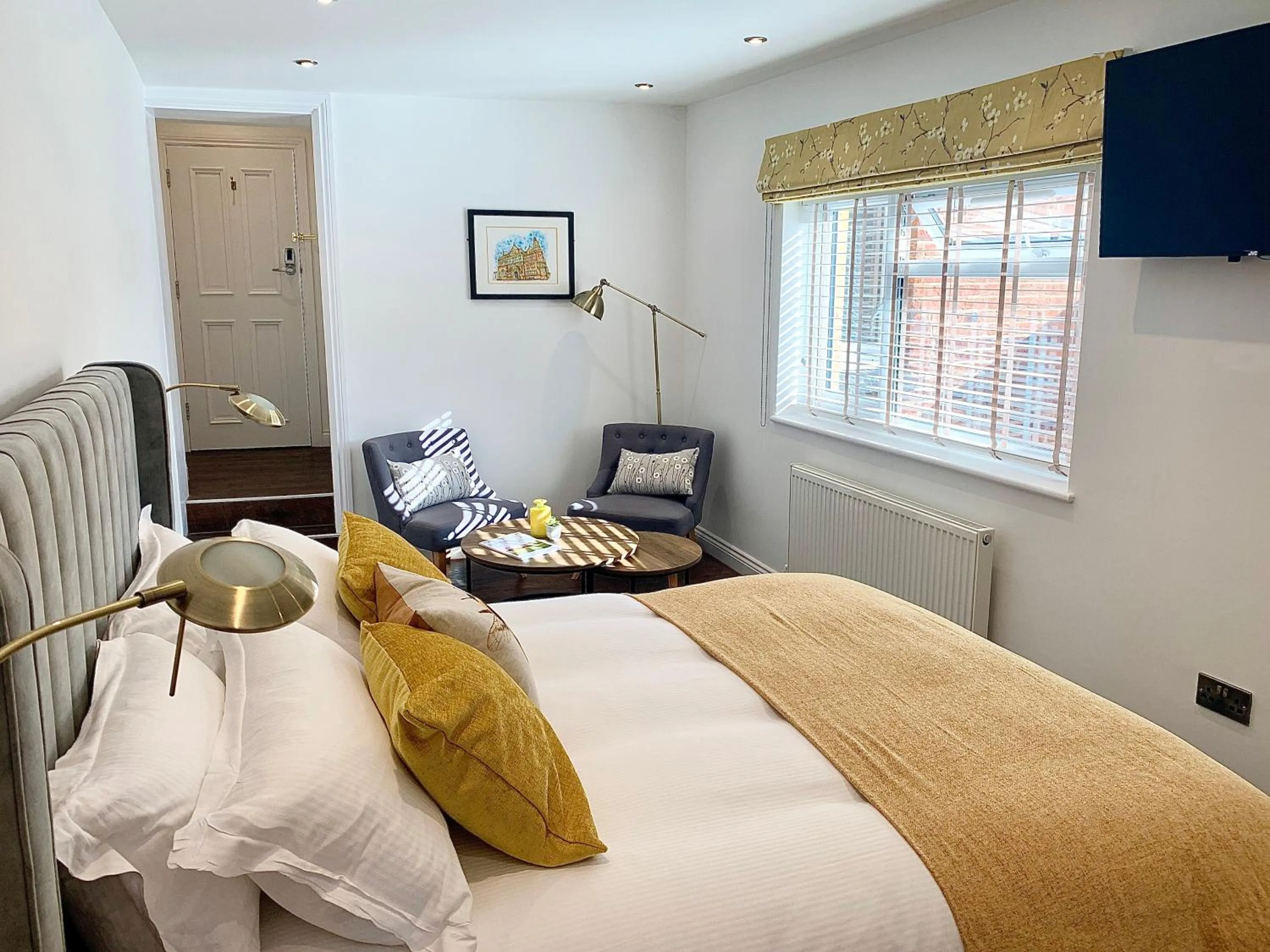 Bedroom, Bed in Upstairs at 33 - Self check in boutique accommodation in Worcester Centre