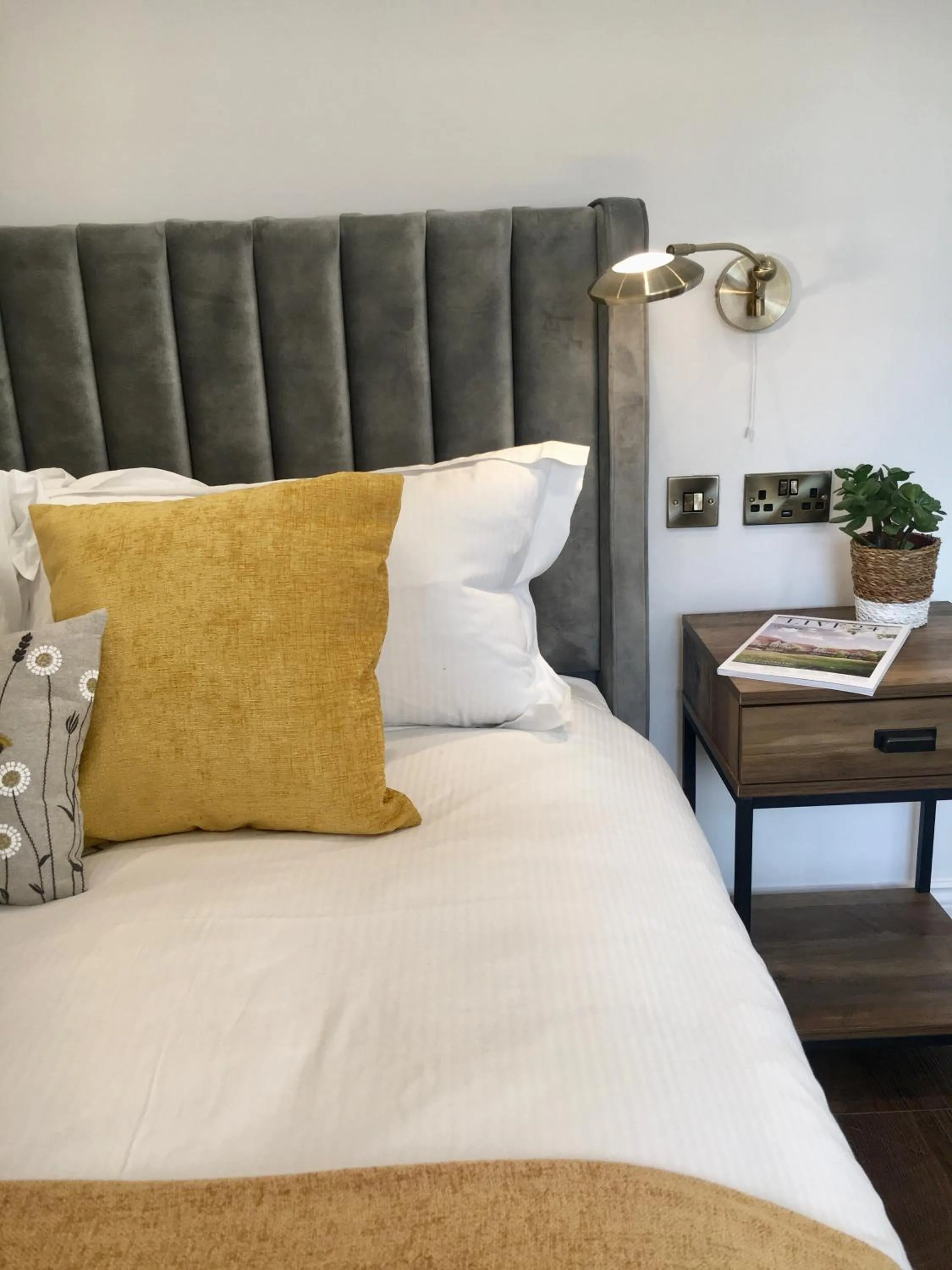 Bedroom, Bed in Upstairs at 33 - Self check in boutique accommodation in Worcester Centre