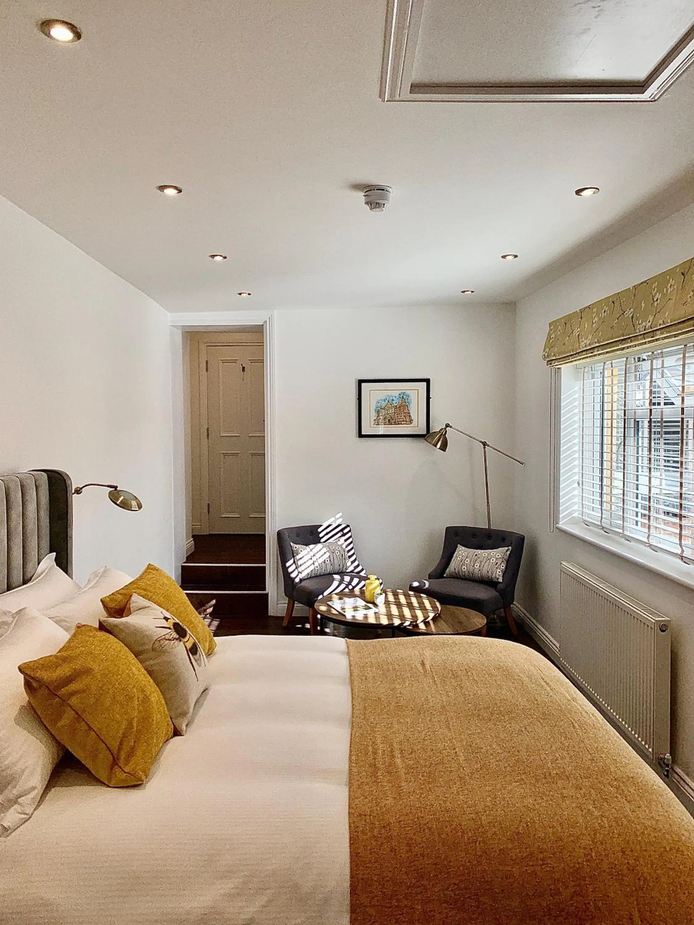 Bedroom, Bed in Upstairs at 33 - Self check in boutique accommodation in Worcester Centre