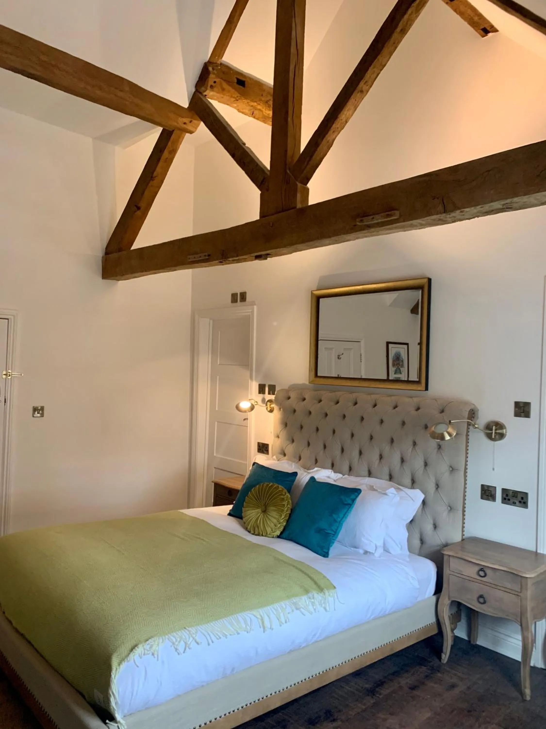 Bedroom, Bed in Upstairs at 33 - Self check in boutique accommodation in Worcester Centre