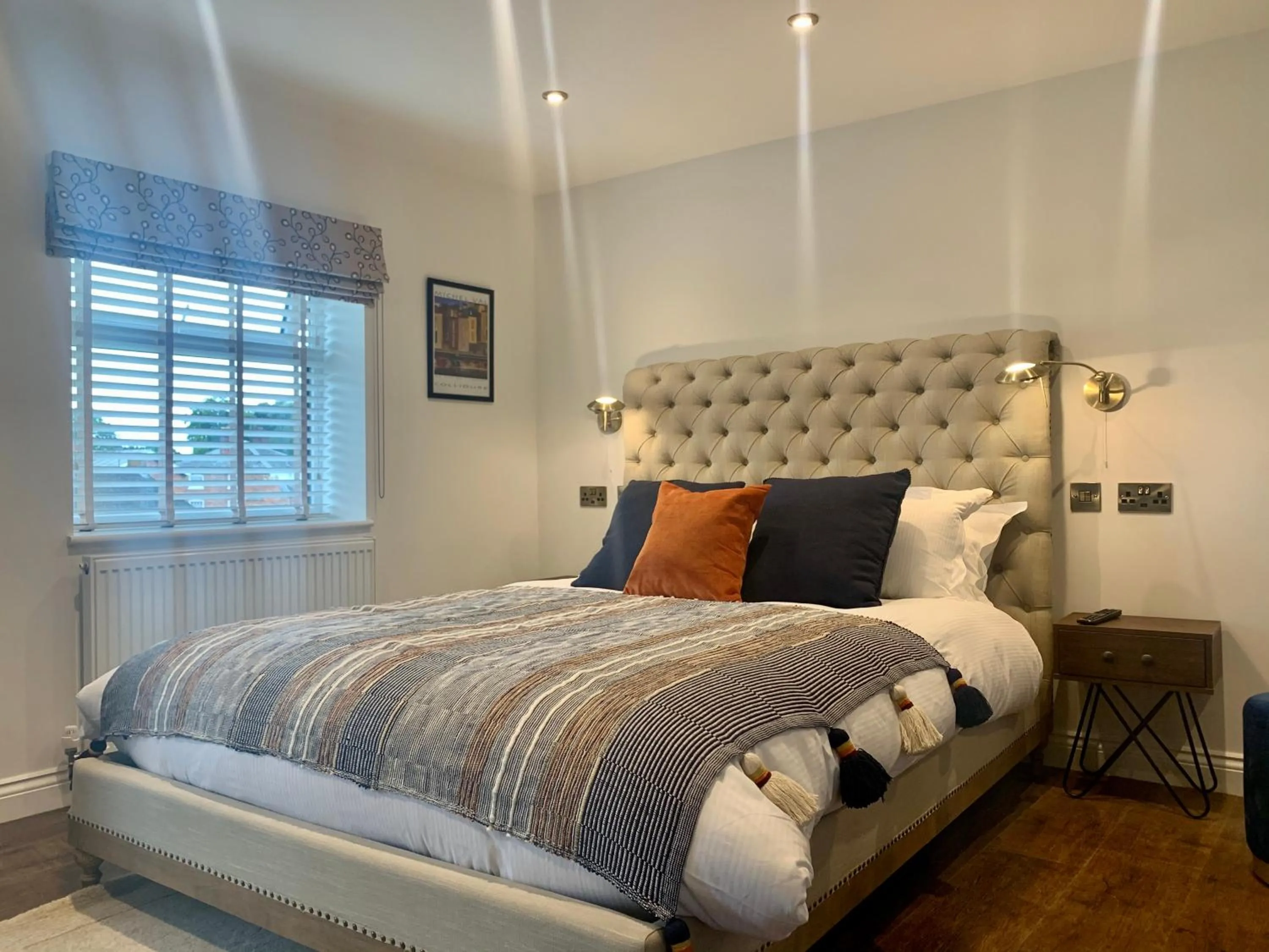 Bedroom, Bed in Upstairs at 33 - Self check in boutique accommodation in Worcester Centre