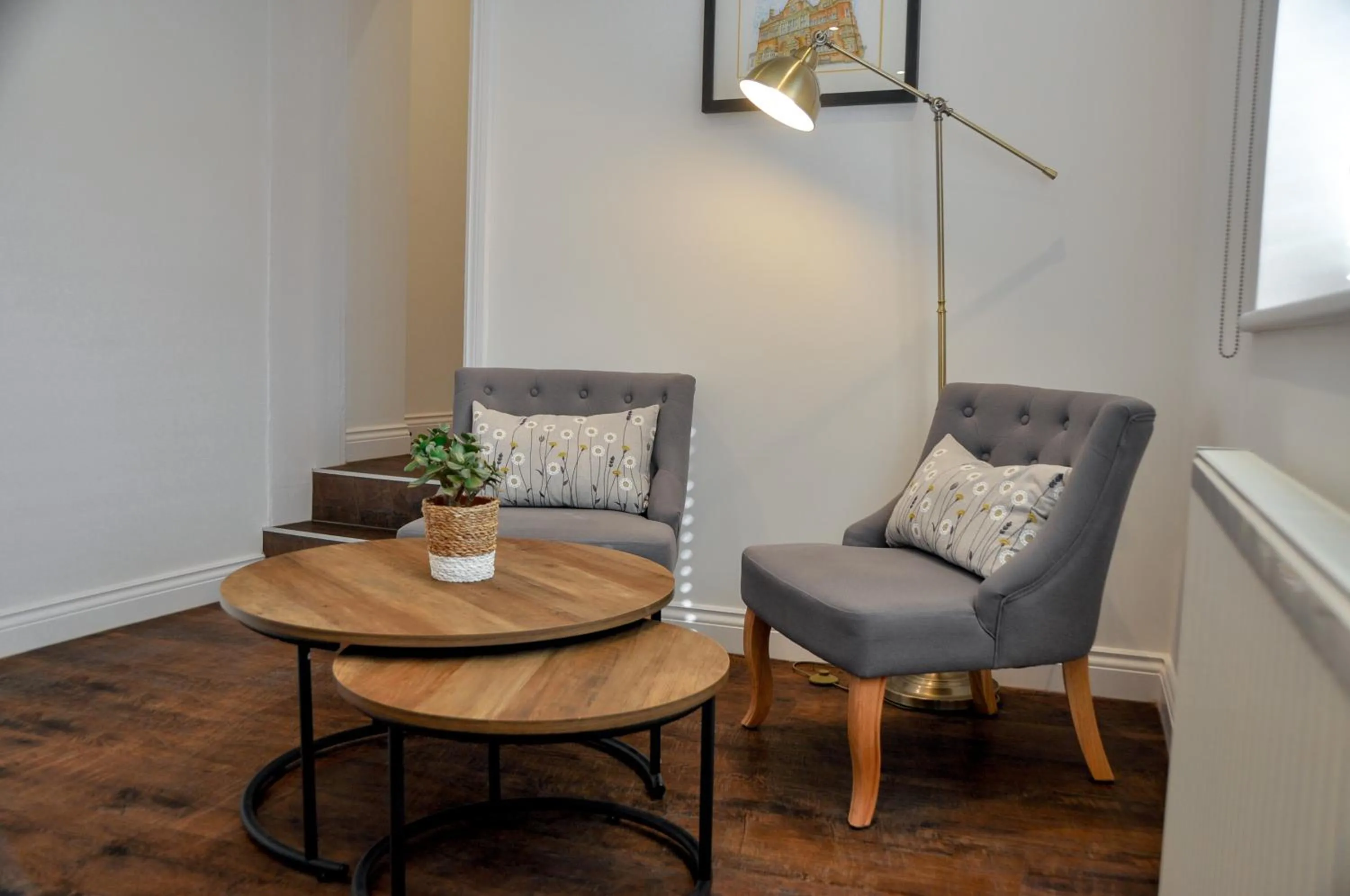 Seating area in Upstairs at 33 - Self check in boutique accommodation in Worcester Centre