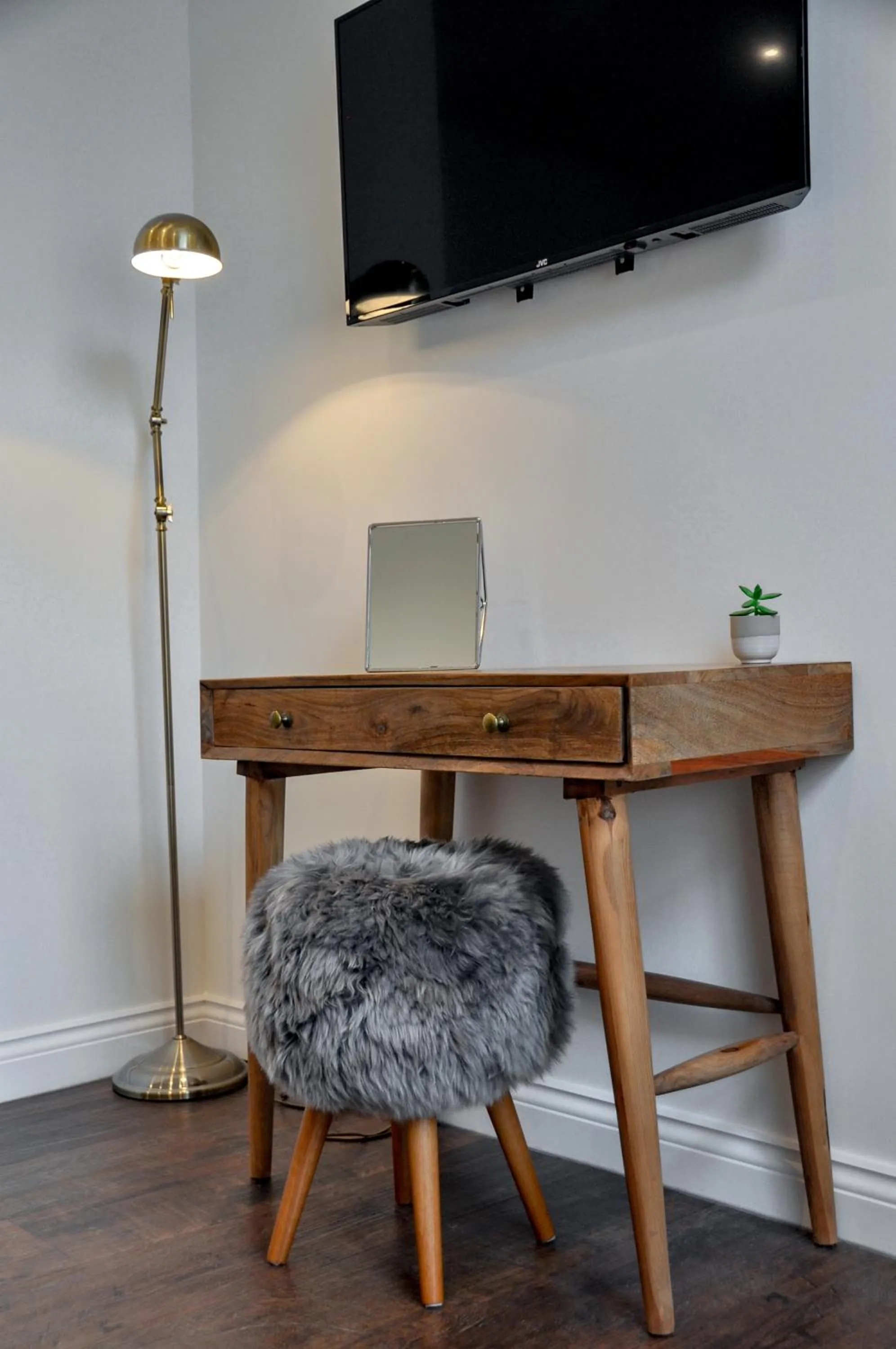 Bedroom in Upstairs at 33 - Self check in boutique accommodation in Worcester Centre