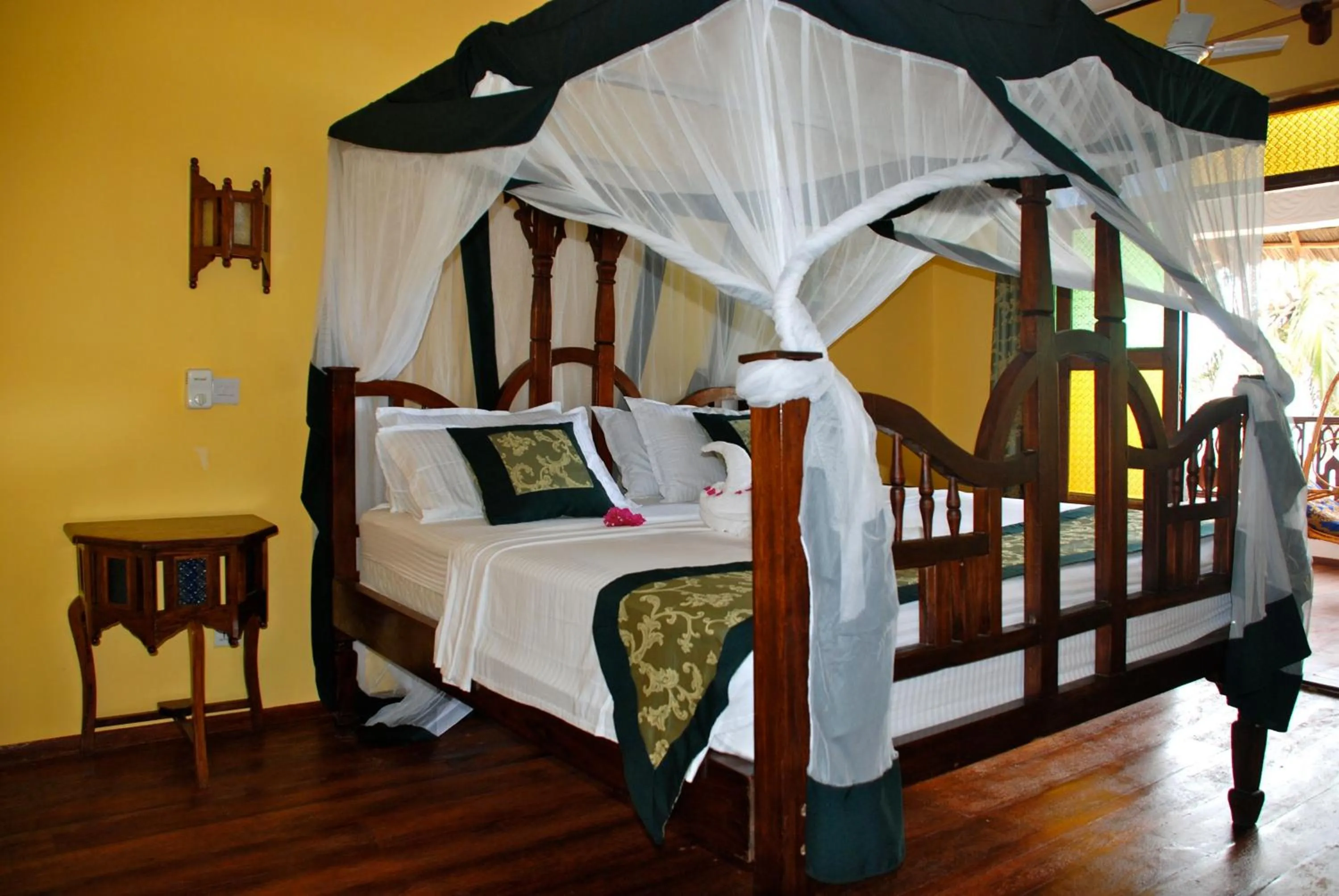 Bed in Zanzibar House Boutique Hotel