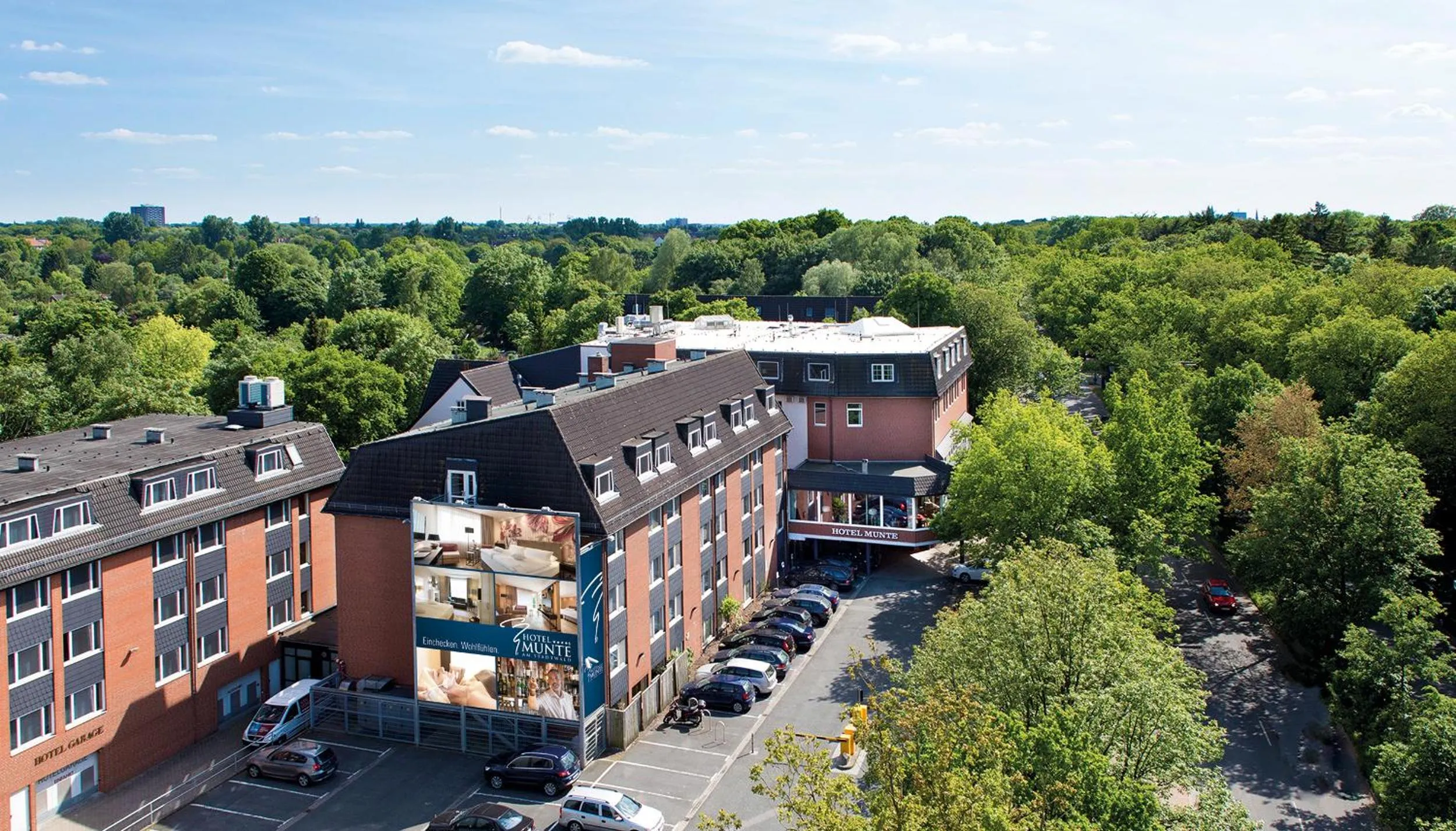 Bird's eye view in MUNTE - Wellnesshotel am Stadtwald