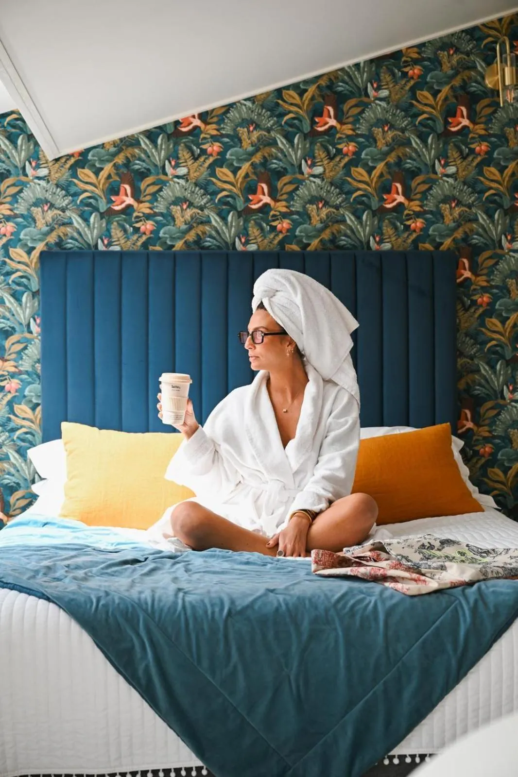 Bed in Hôtel & Suites San Roccu