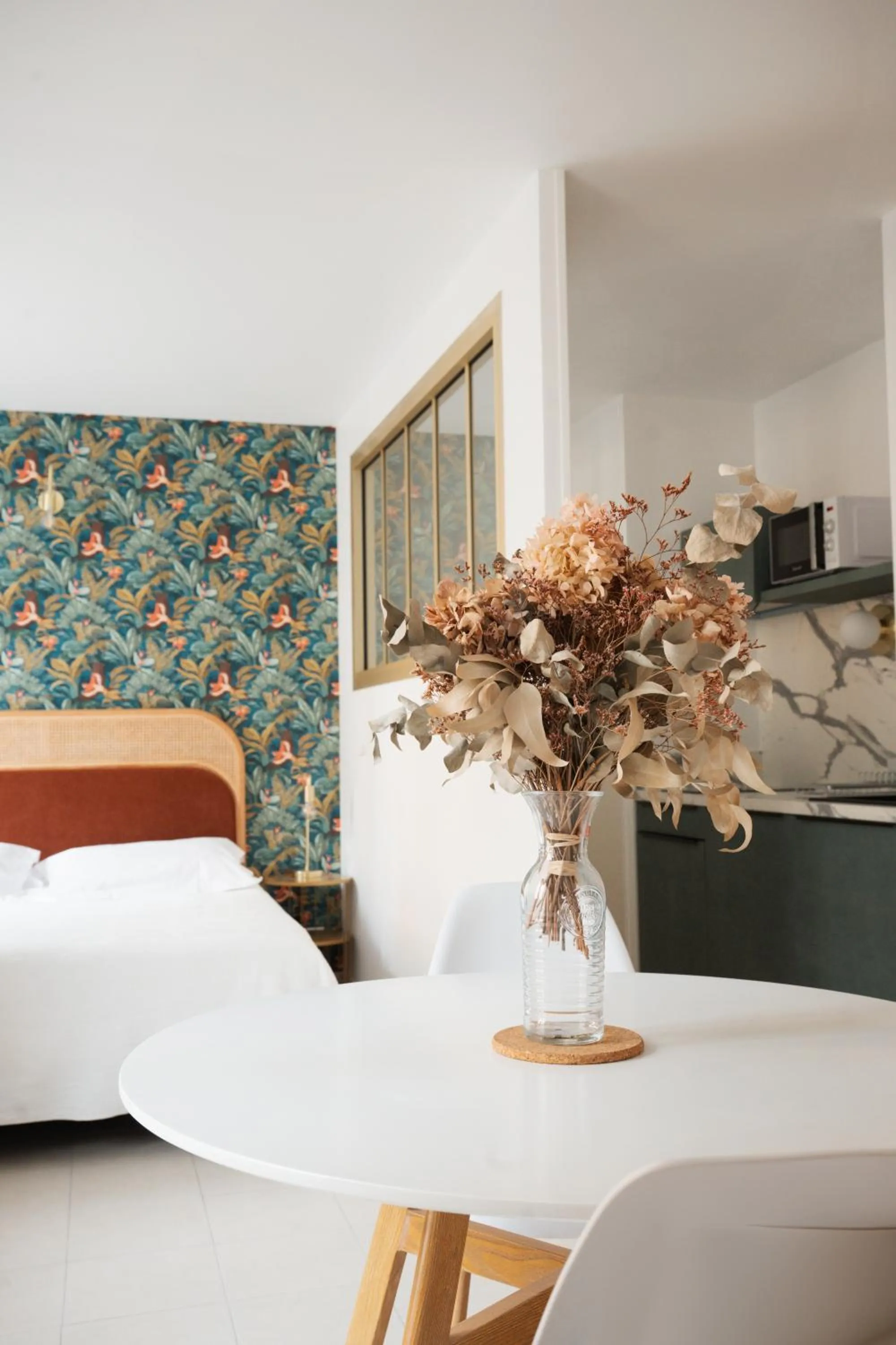 Bed in Hôtel & Suites San Roccu