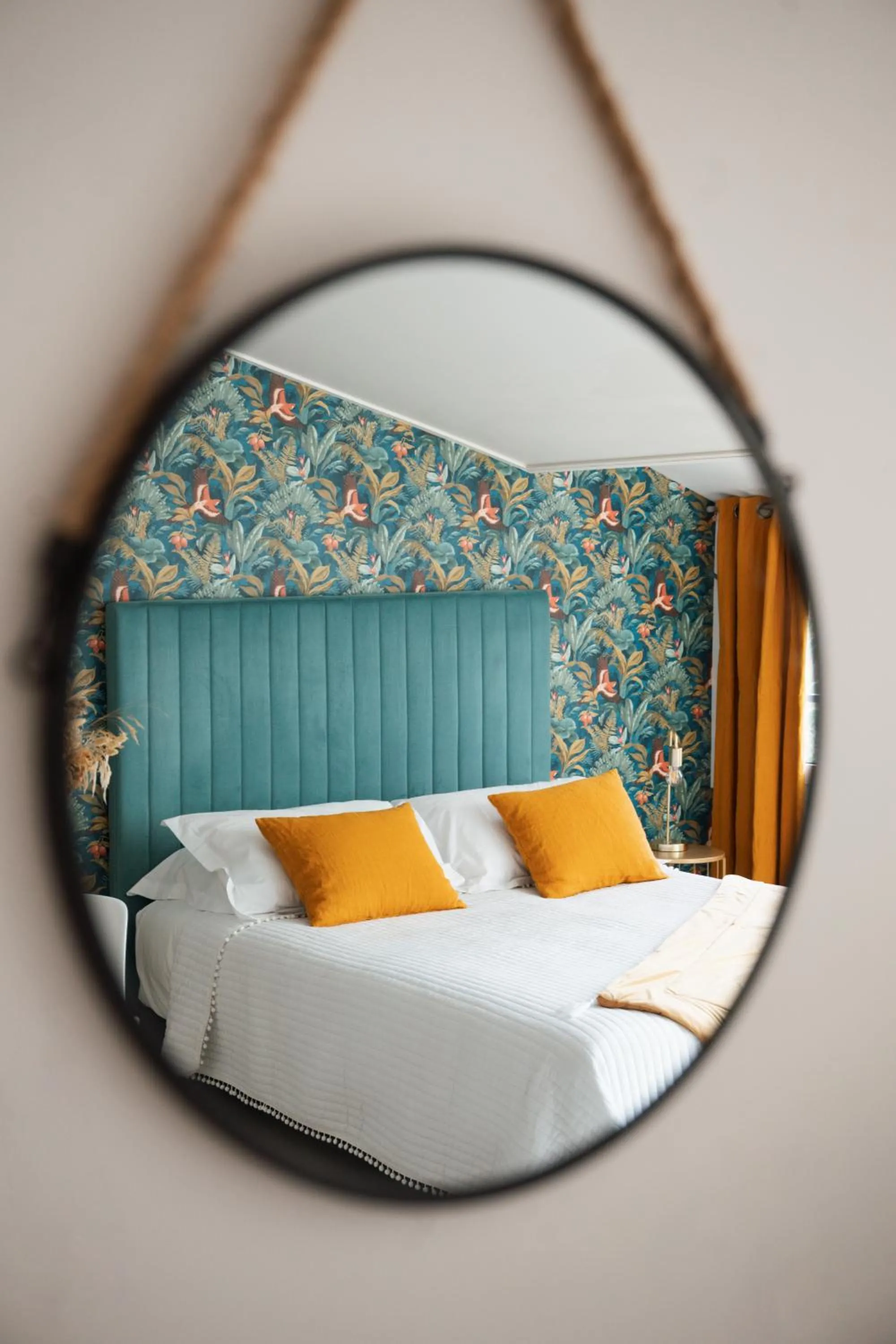 Bed in Hôtel & Suites San Roccu