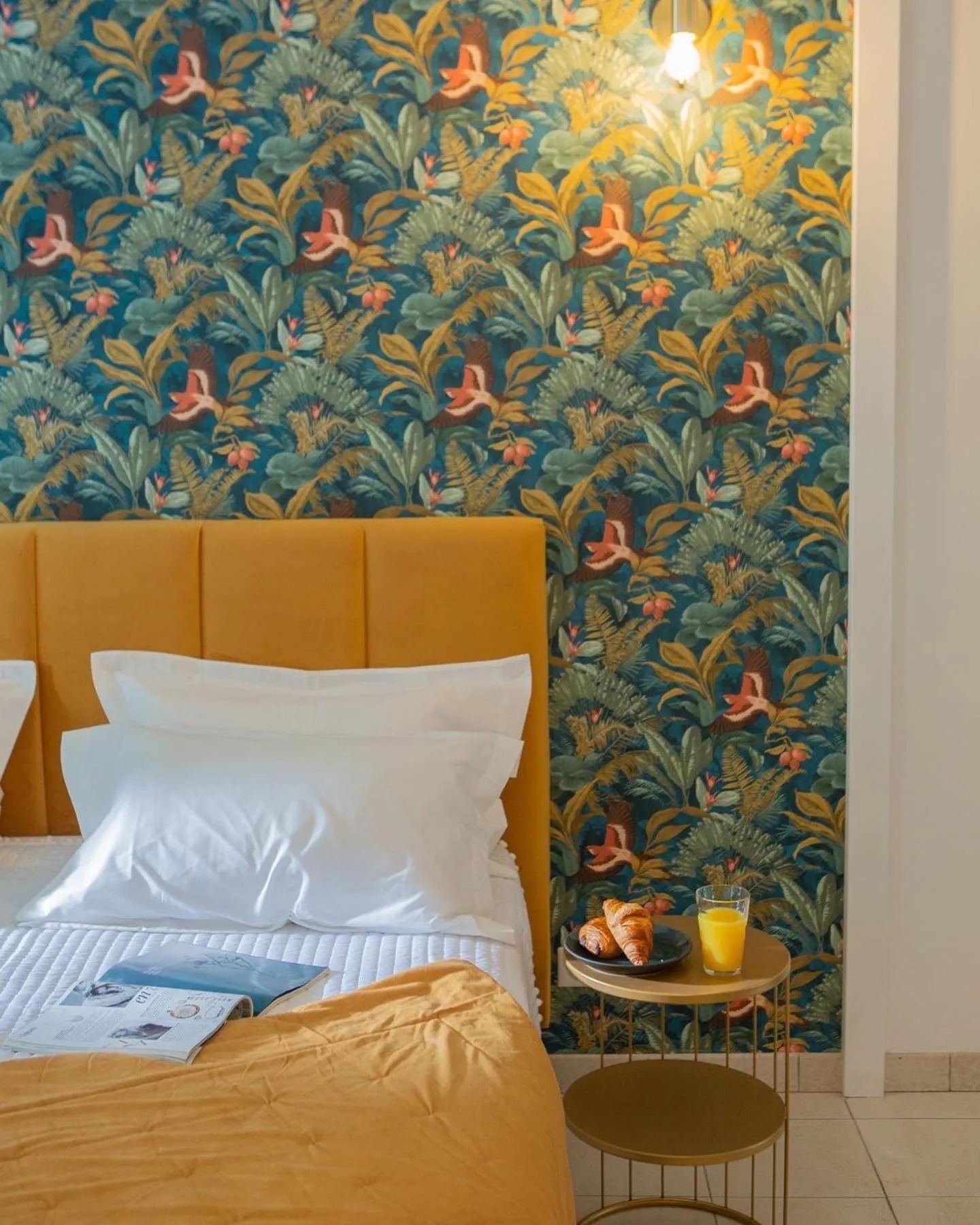 Bed in Hôtel & Suites San Roccu
