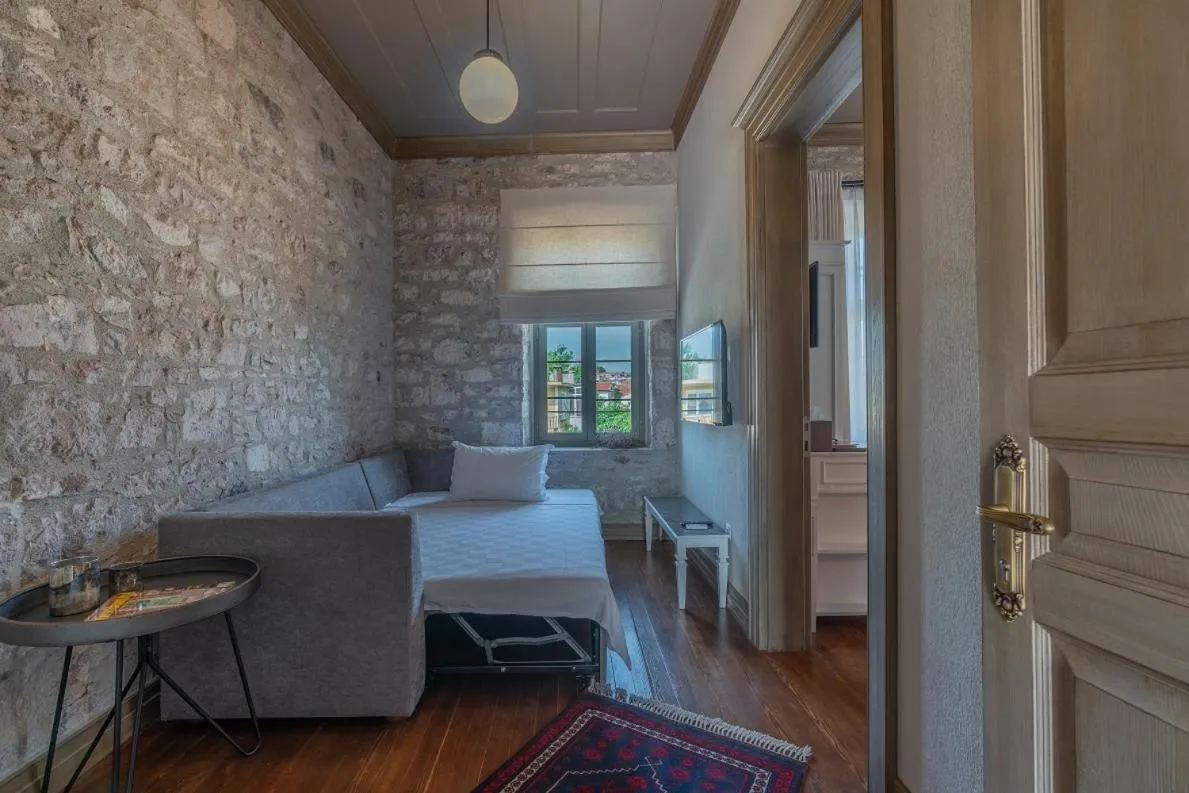 Bed in Elia Hotel Cunda by Ortunc