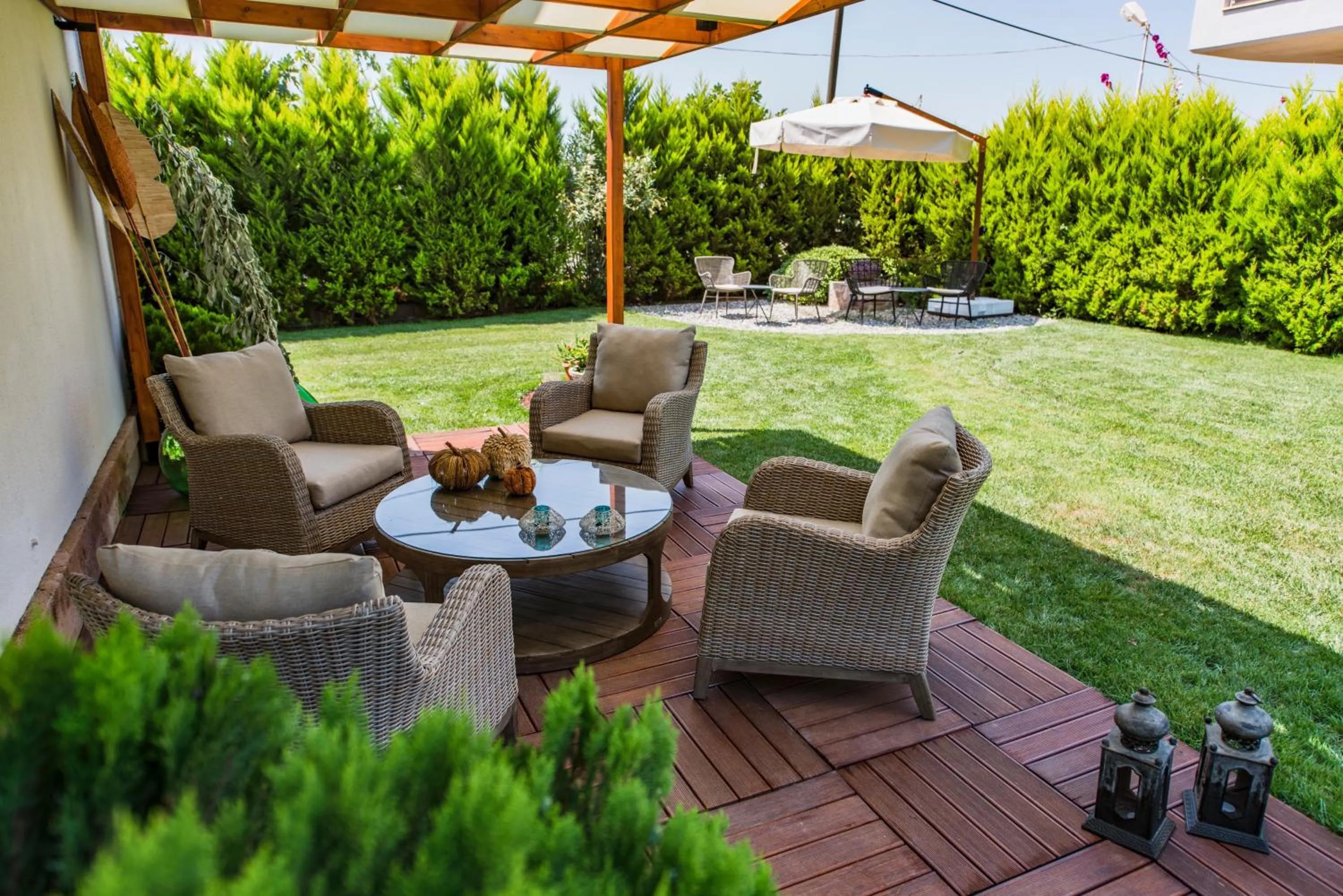 Patio in Elia Hotel Cunda by Ortunc
