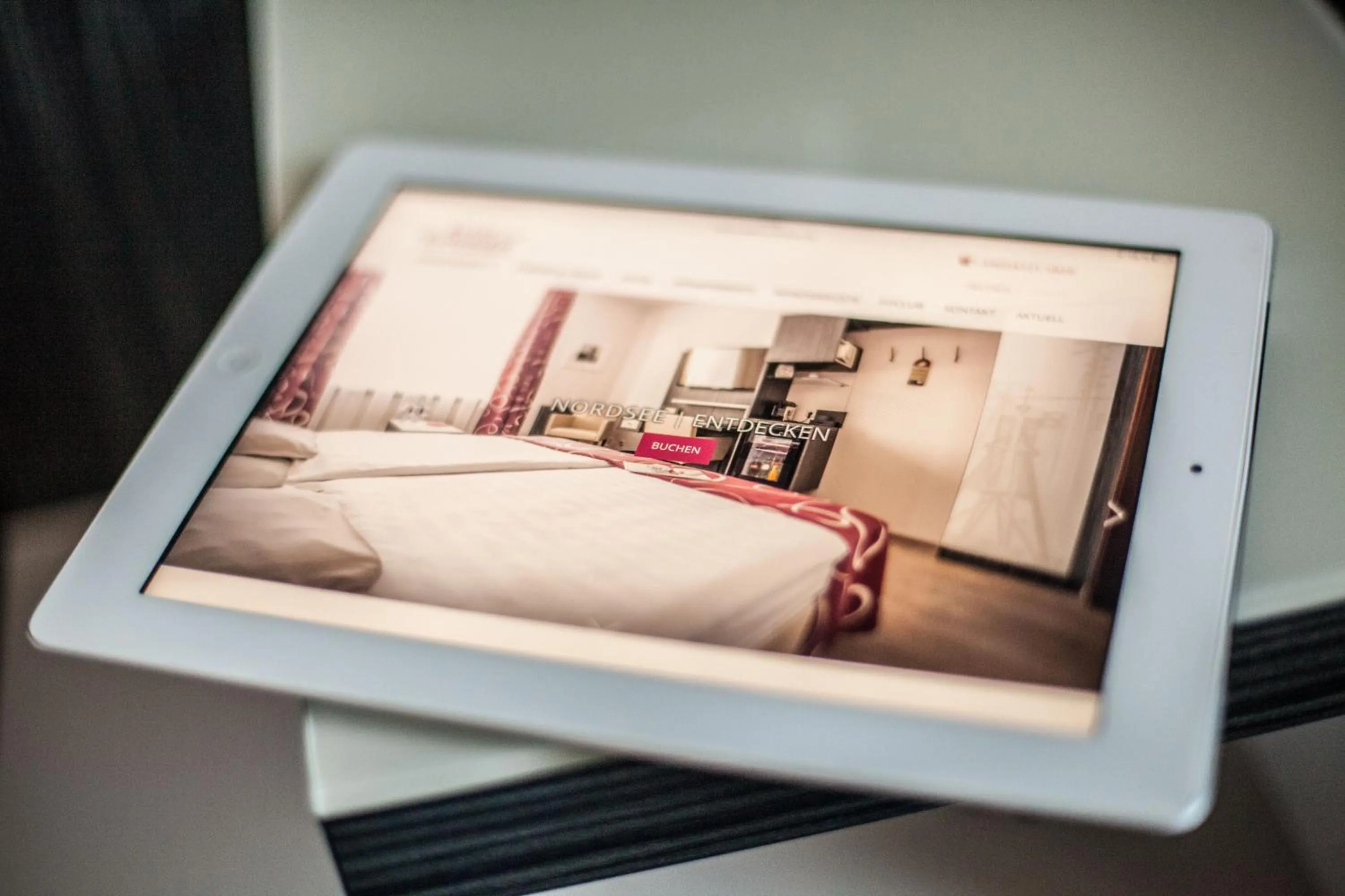 Decorative detail, Bed in Hotel Stadt Cuxhaven