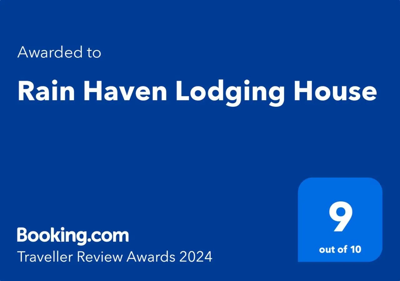 Certificate/Award in Rain Haven Lodging House
