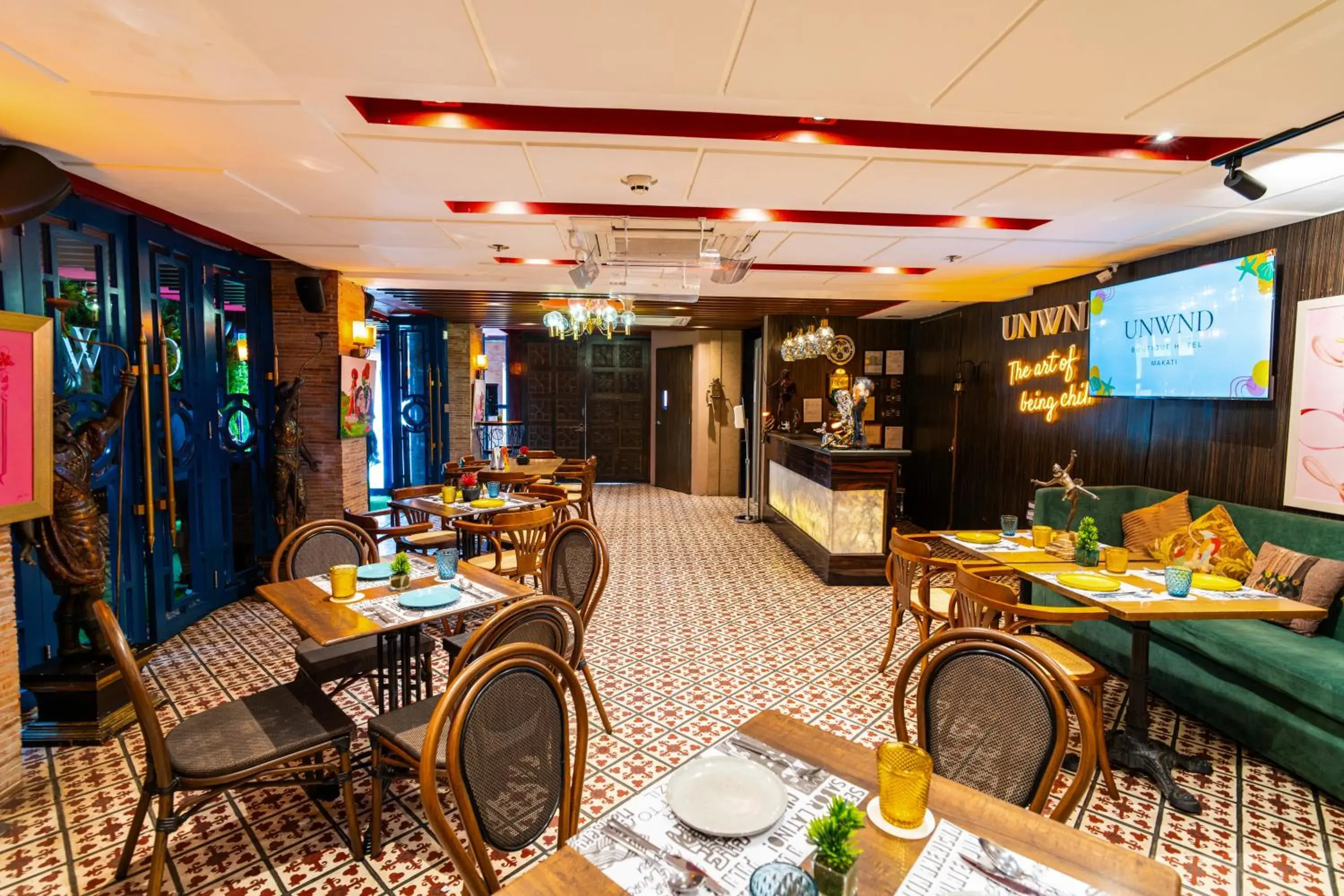 Restaurant/places to eat in UNWND Boutique Hotel Makati Restaurant/places to eat in UNWND Boutique Hotel Makati