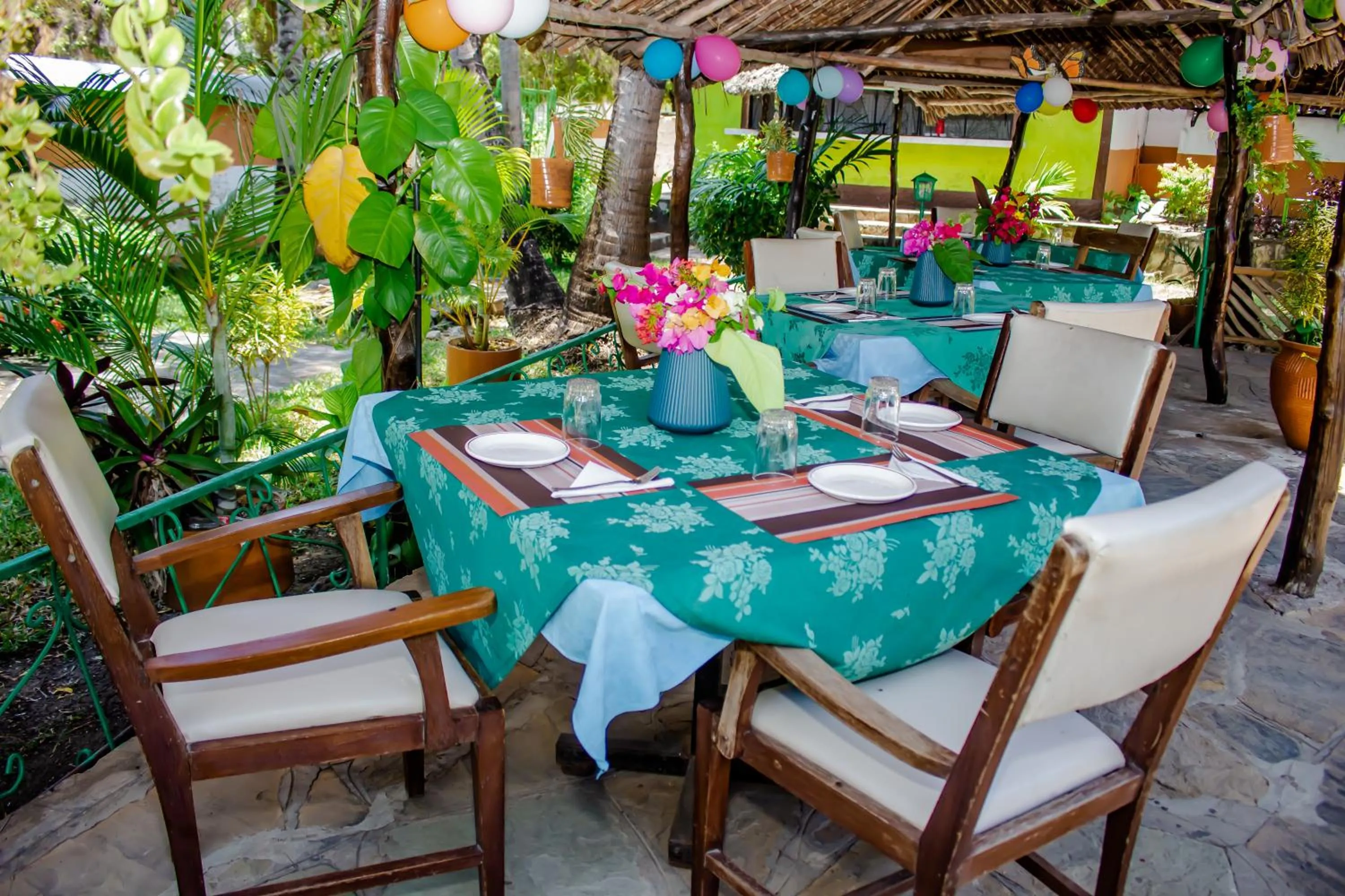 Patio in Papillon Garden Bar Villas