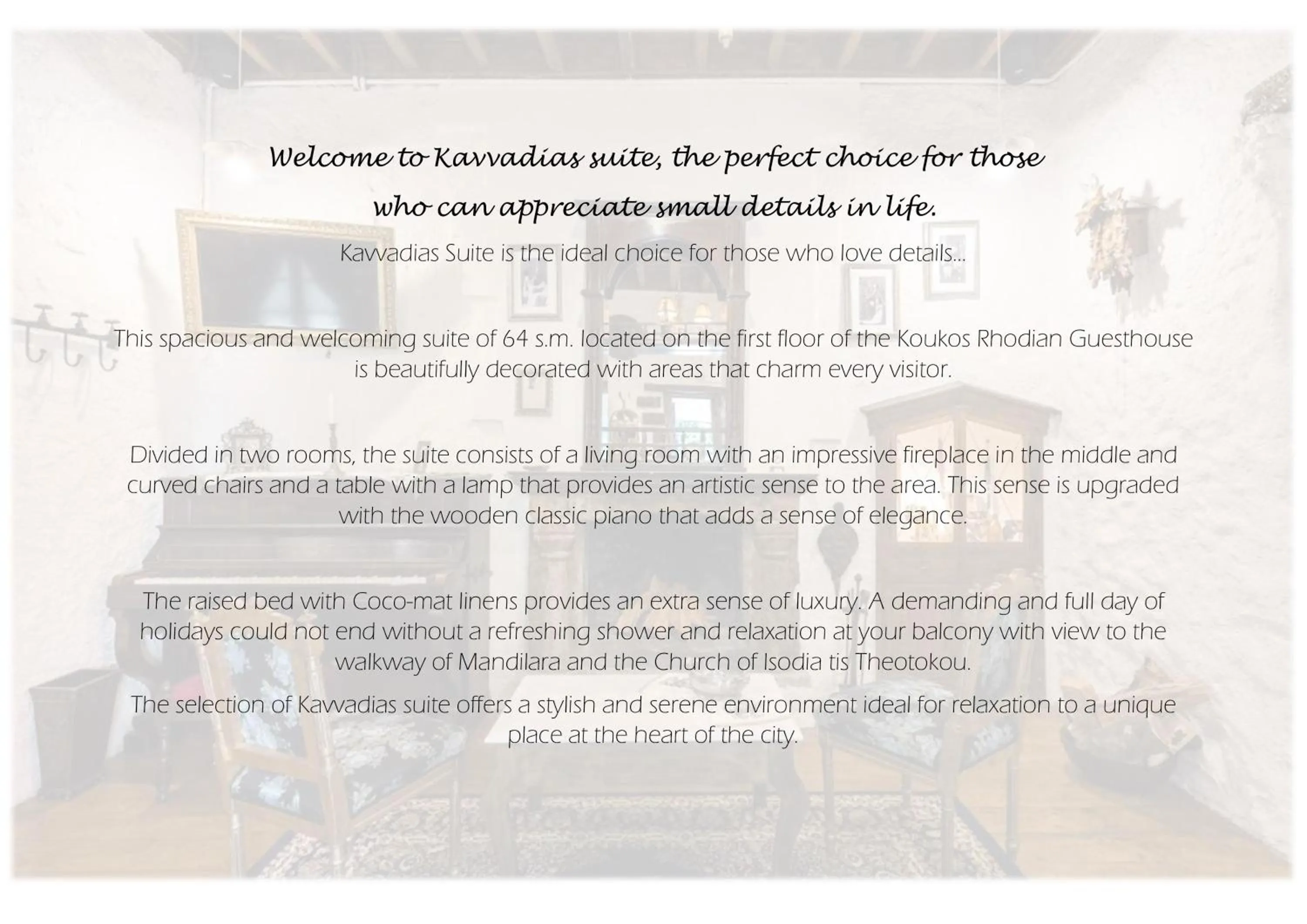 Text overlay in Koukos Rodos Boutique Hotel & Spa - Adults Only