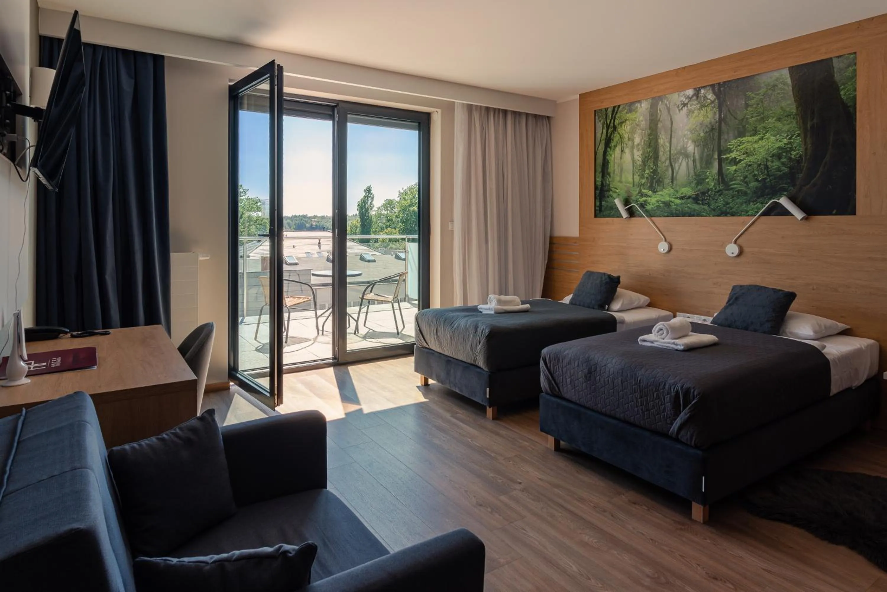 Bed in Hotel Panorama