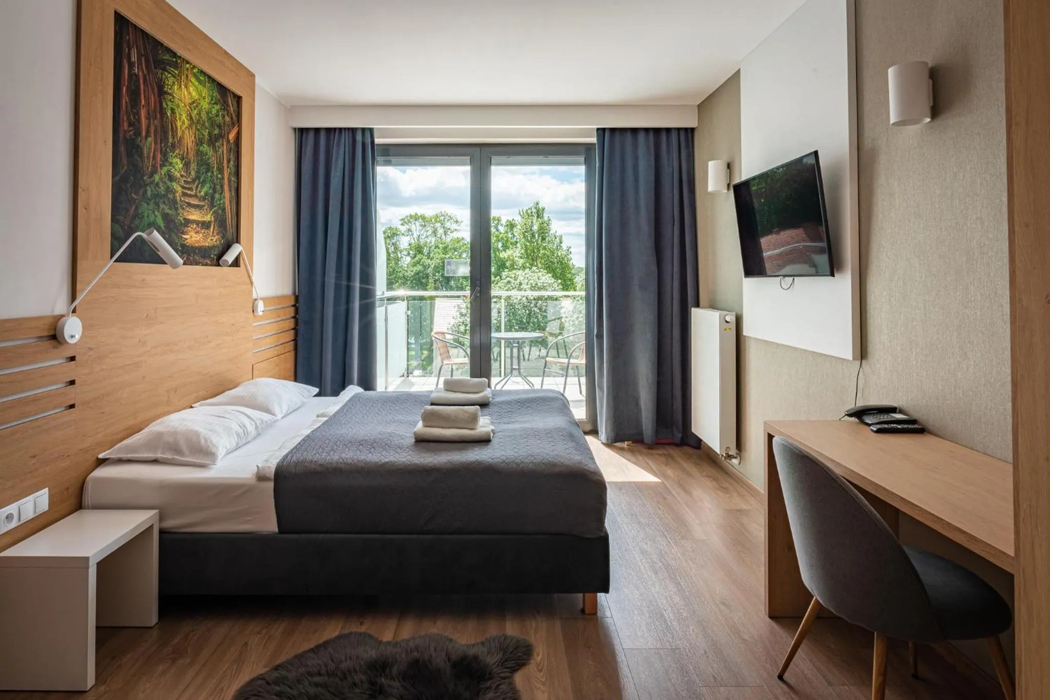 Bed in Hotel Panorama