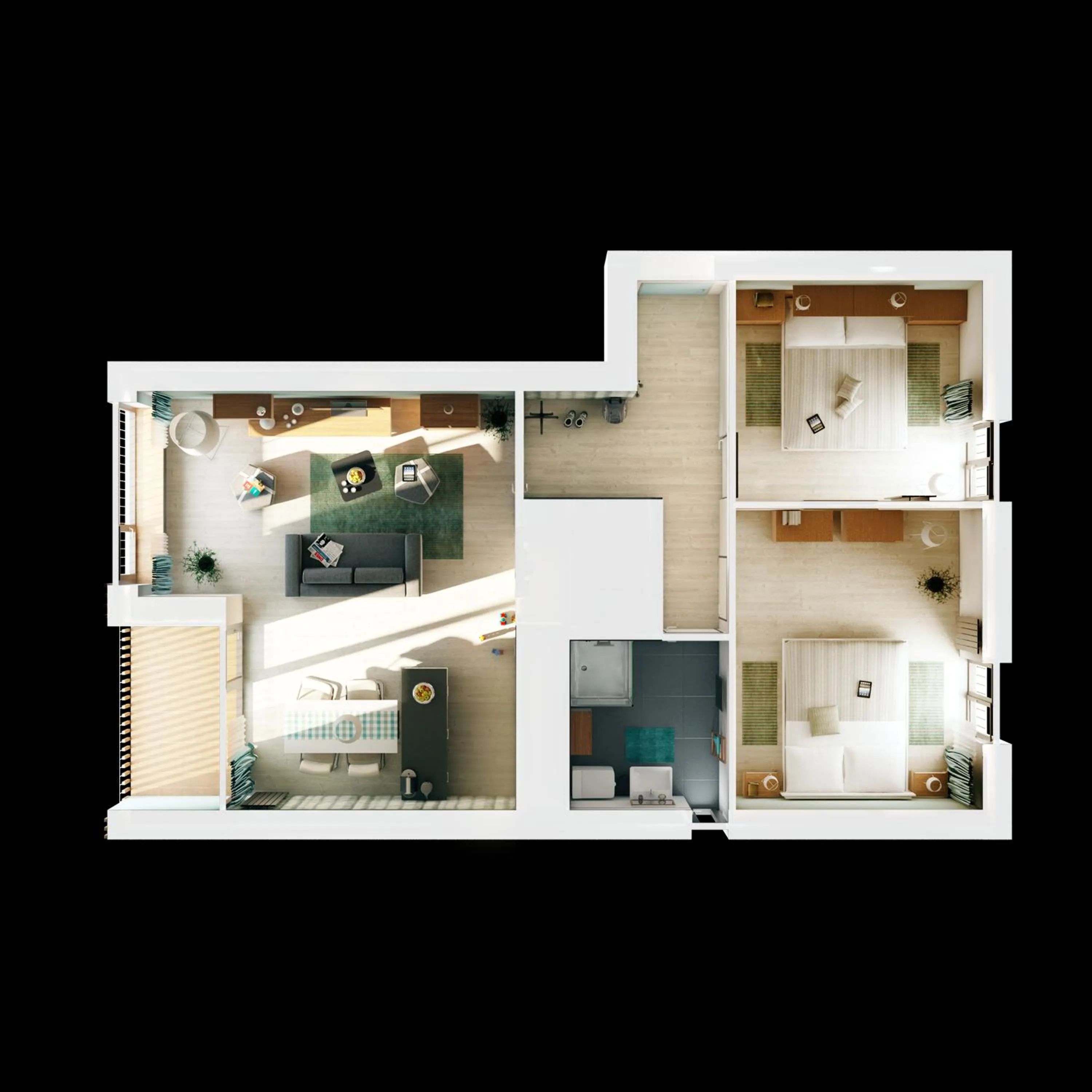 Floor plan in Aparthotel Lípa