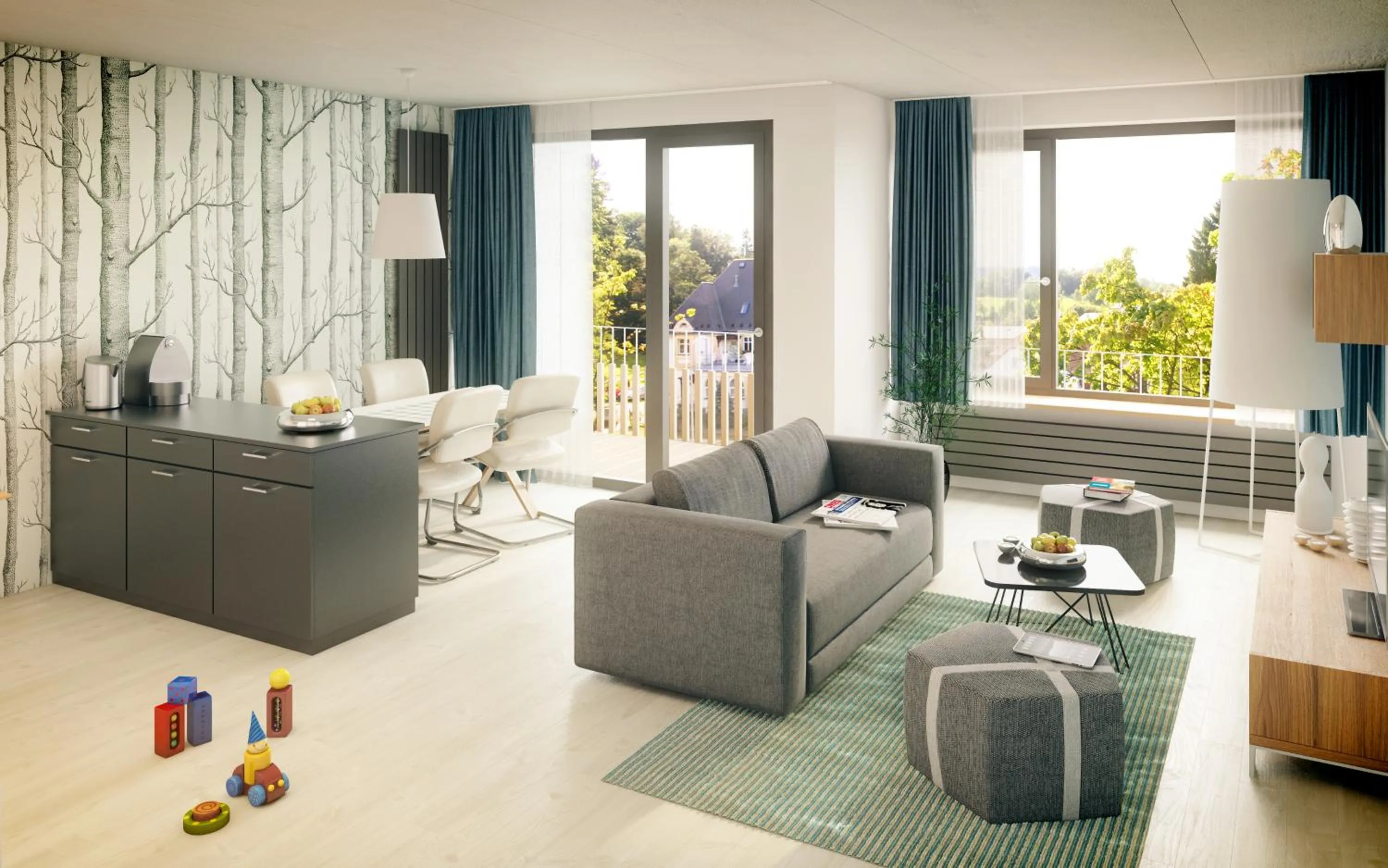 Living room in Aparthotel Lípa