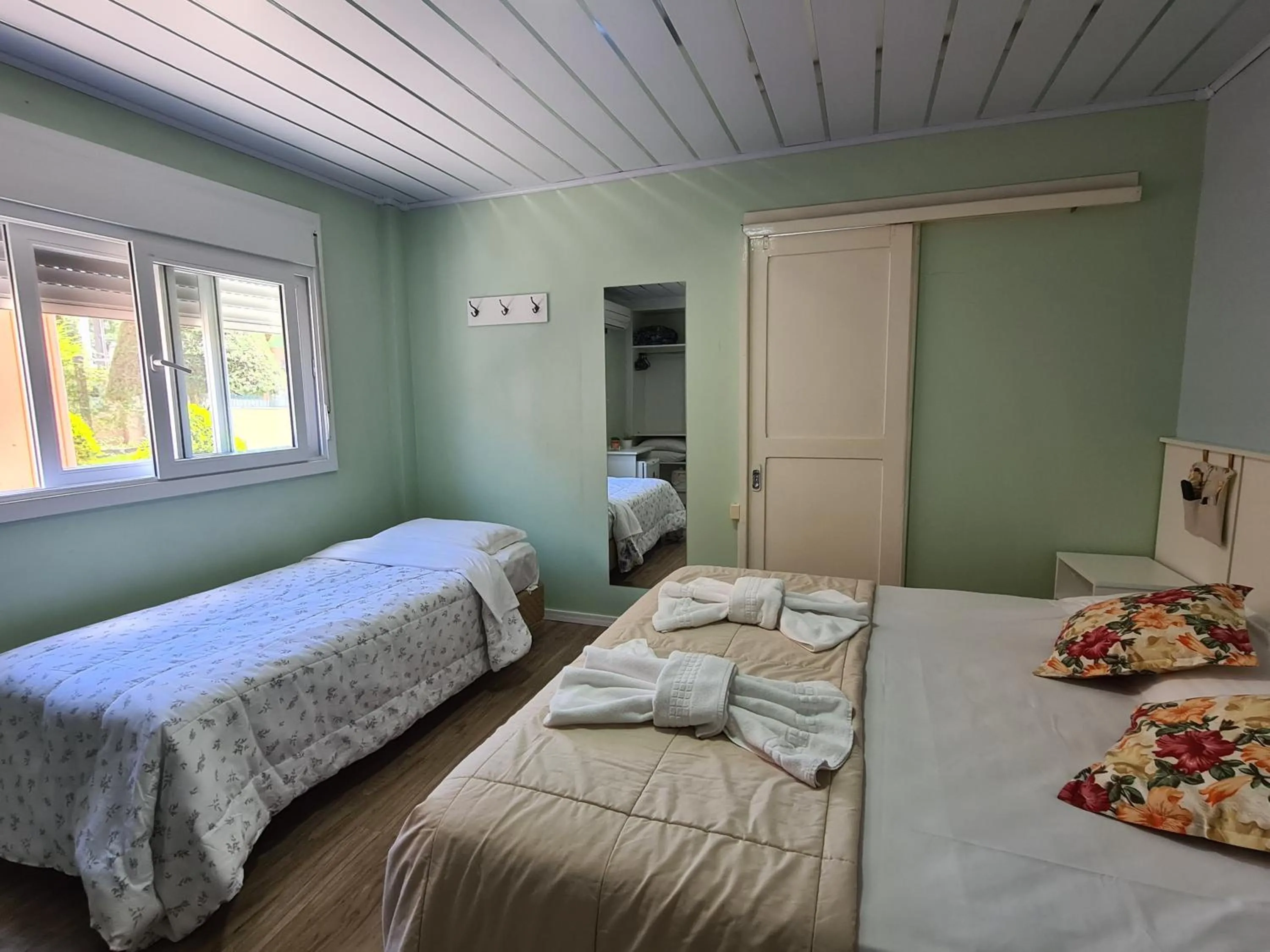 Bed in Pousada O Canto do Sabia