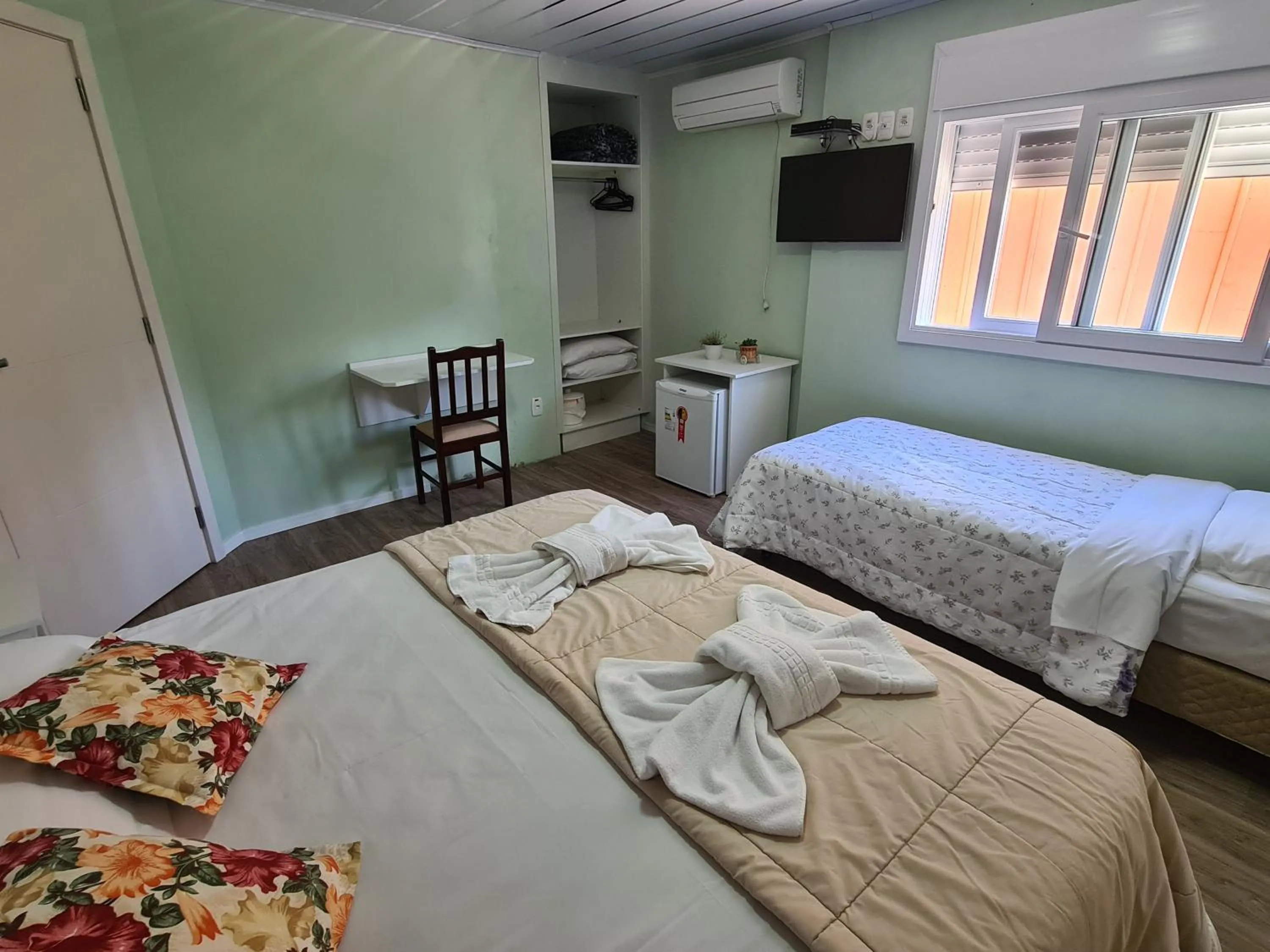 Bed in Pousada O Canto do Sabia