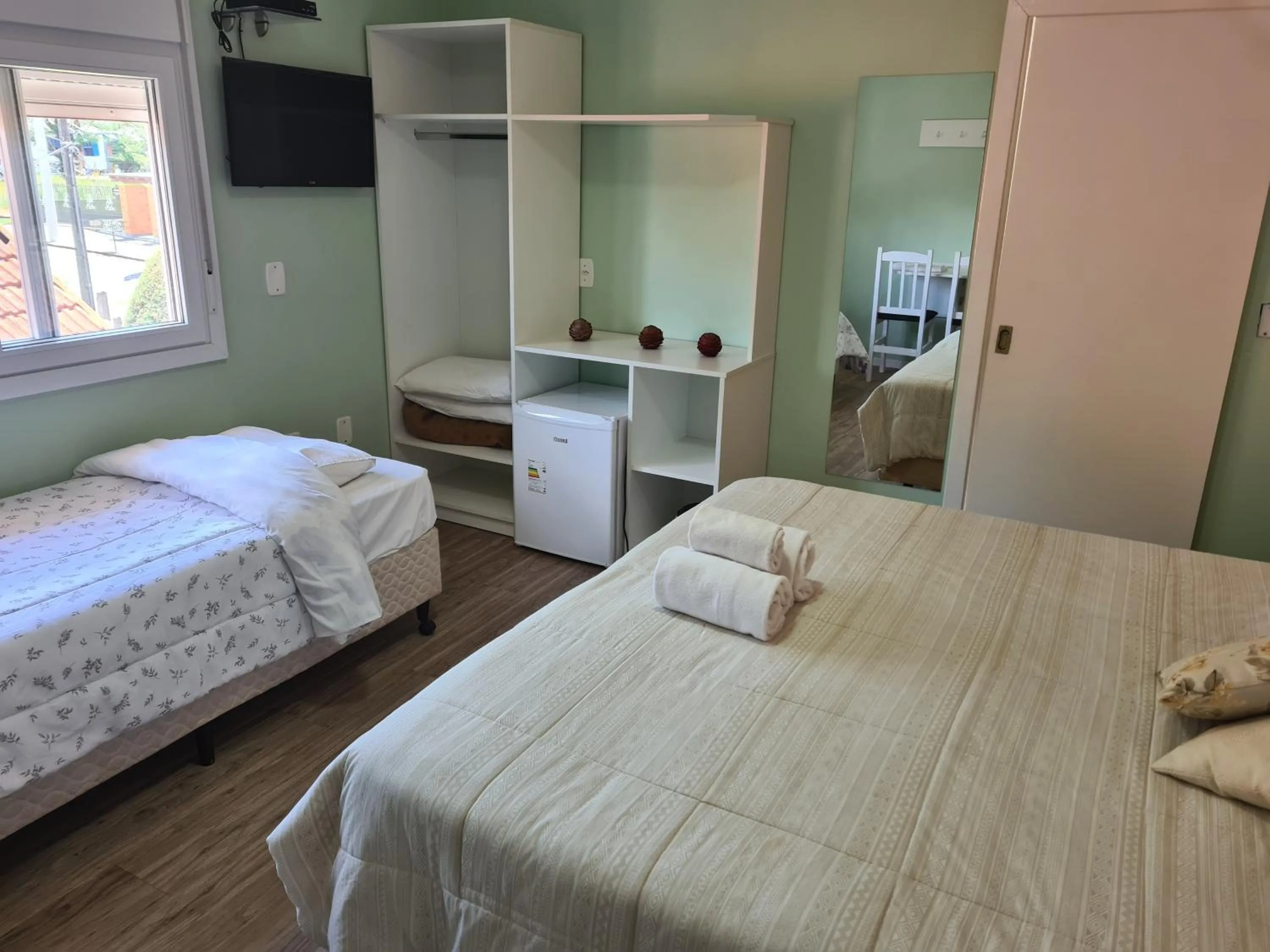 Bed in Pousada O Canto do Sabia