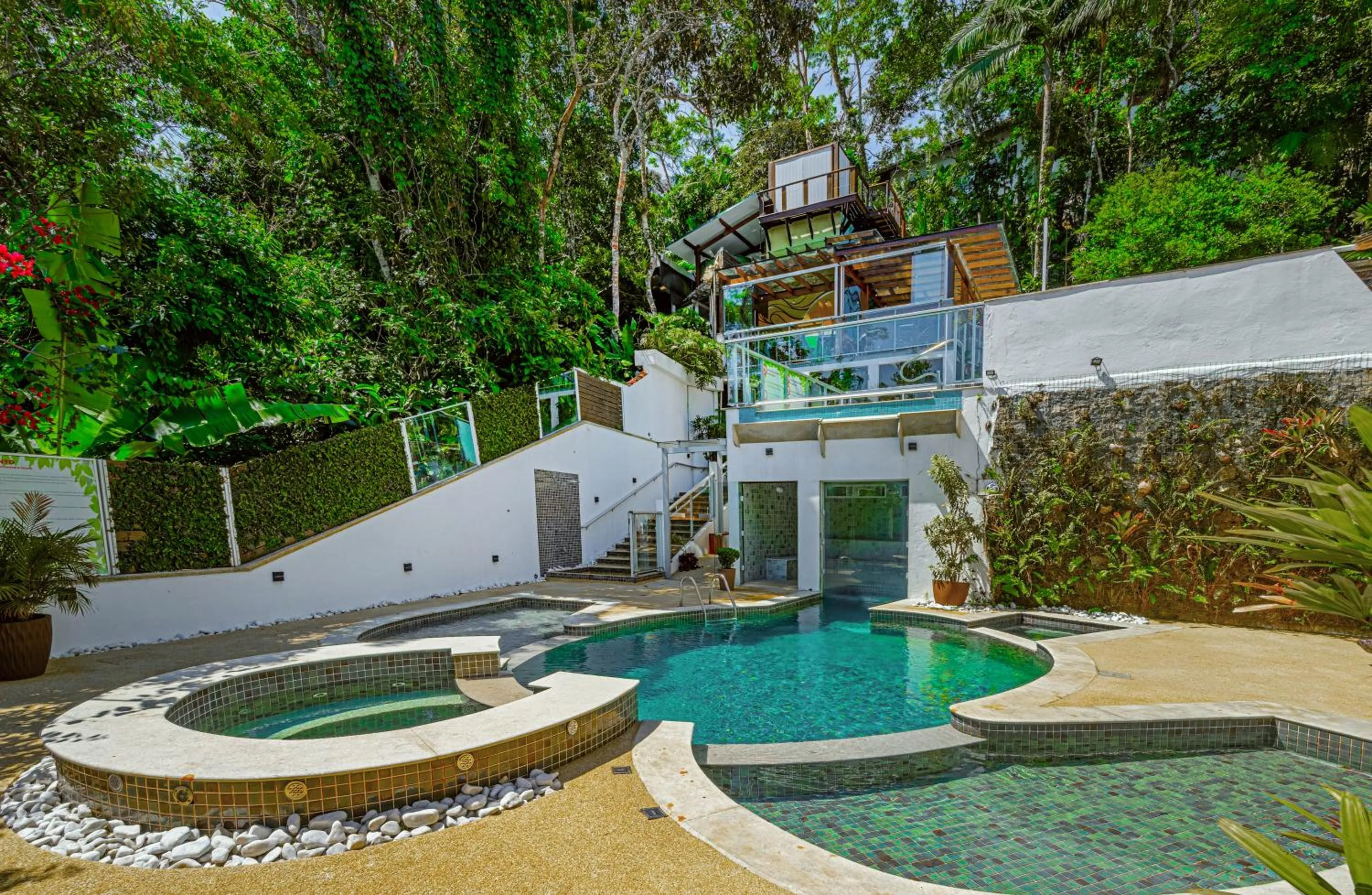 Pool view in Pousada do Tenório
