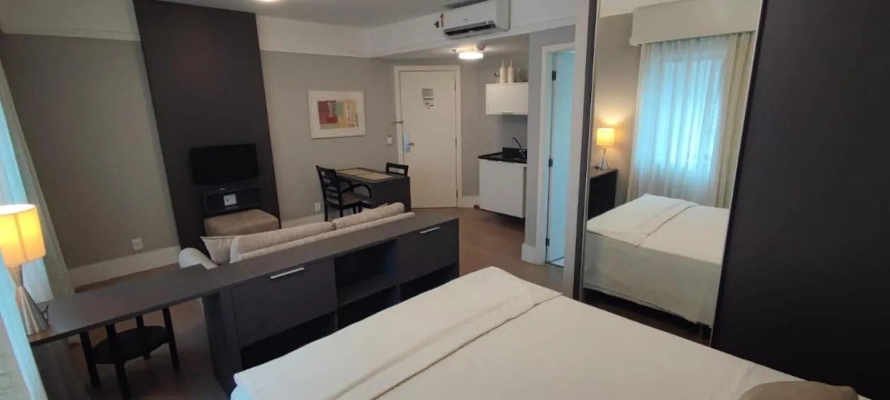 Bed in Moema Flat Luxo, Macuco