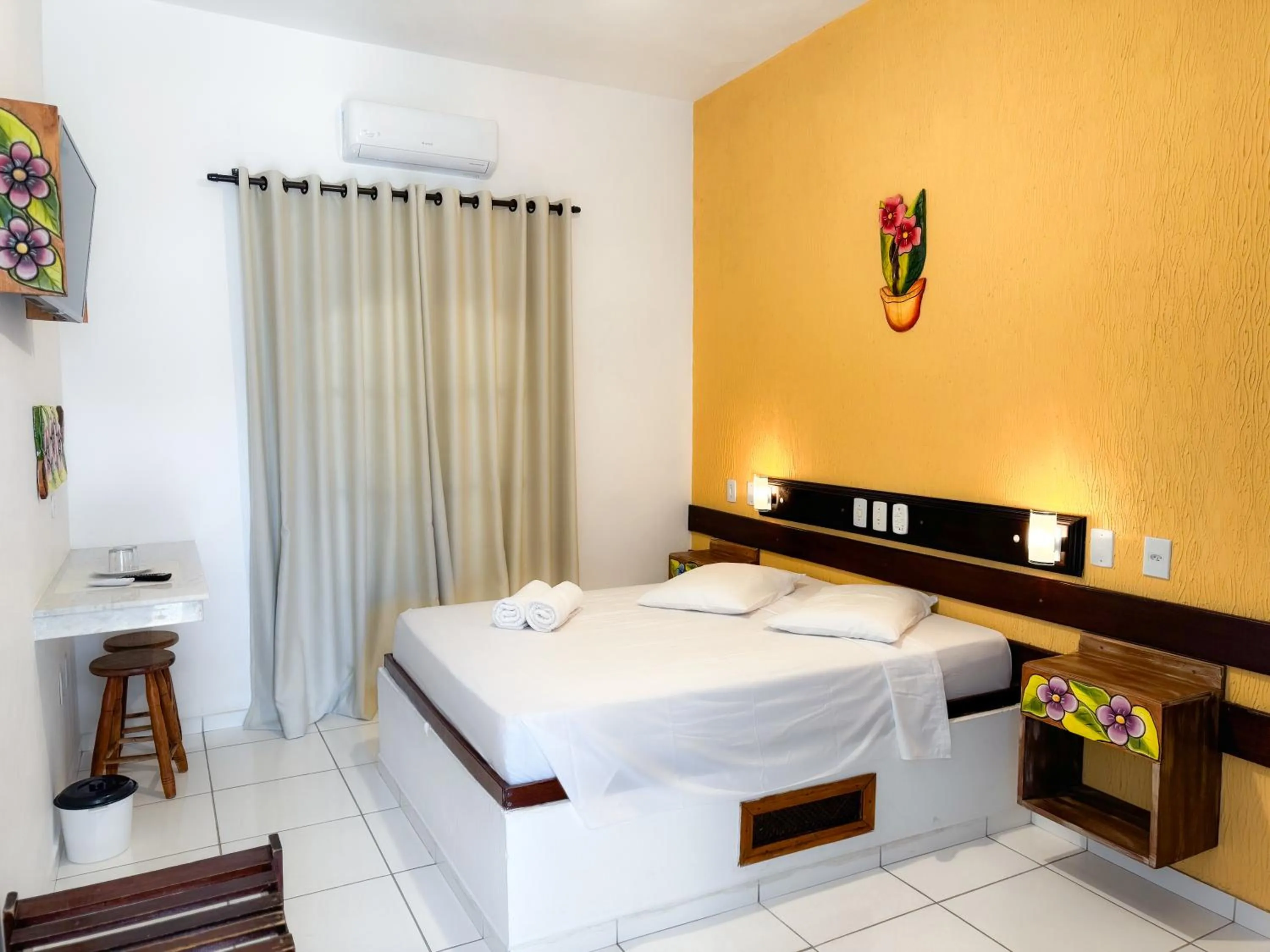 Bed in Hotel Parque Atlântico