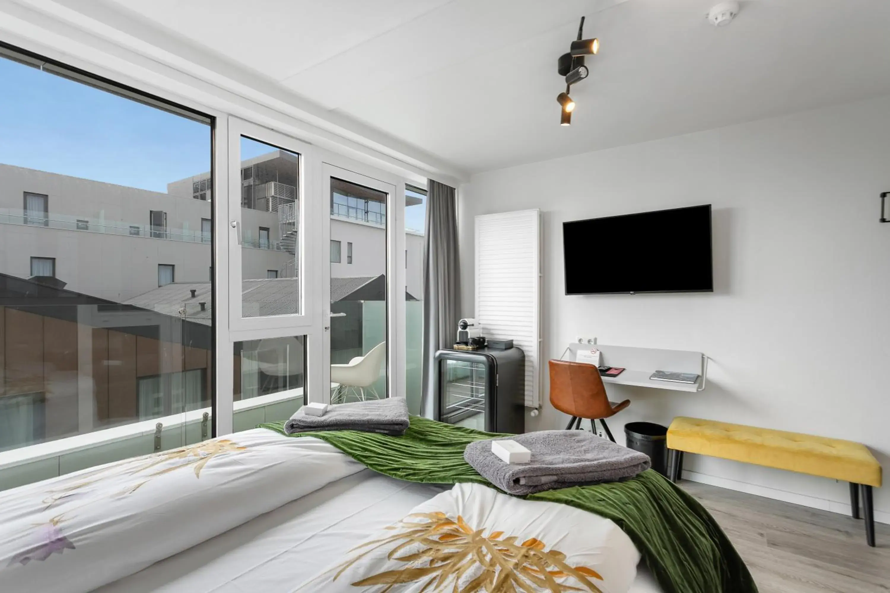 View (from property/room), Bed in City Center Hotel View (from property/room), Bed in City Center Hotel