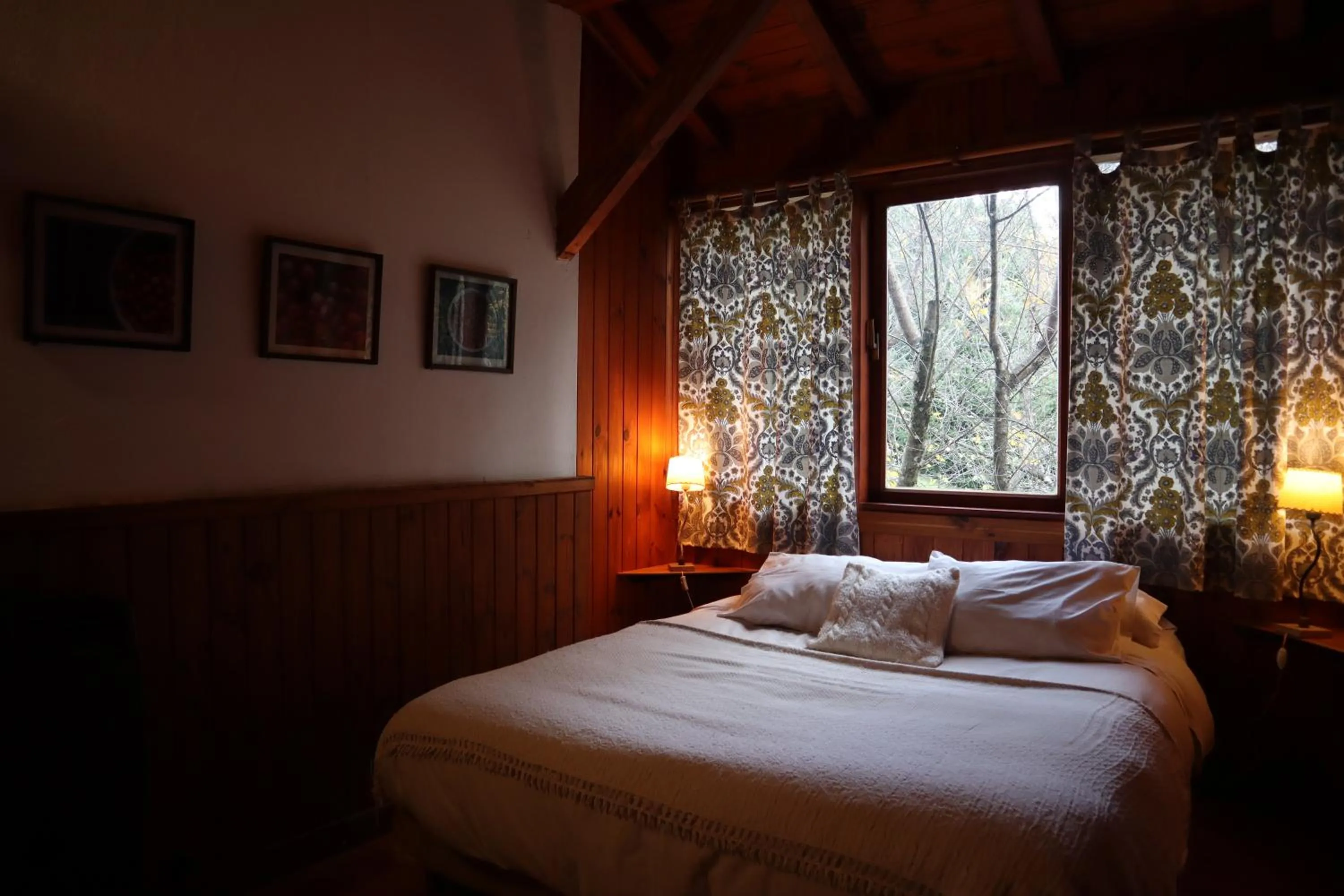 Bed in Hosteria Las Cartas