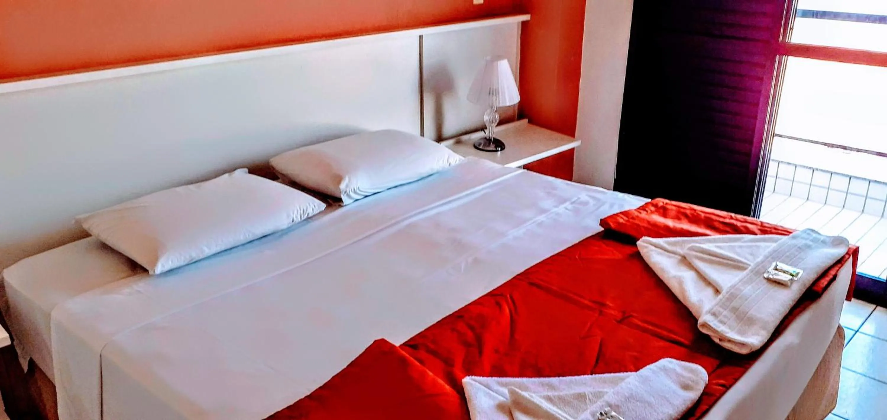 Bed in Hotel Jangada Flat