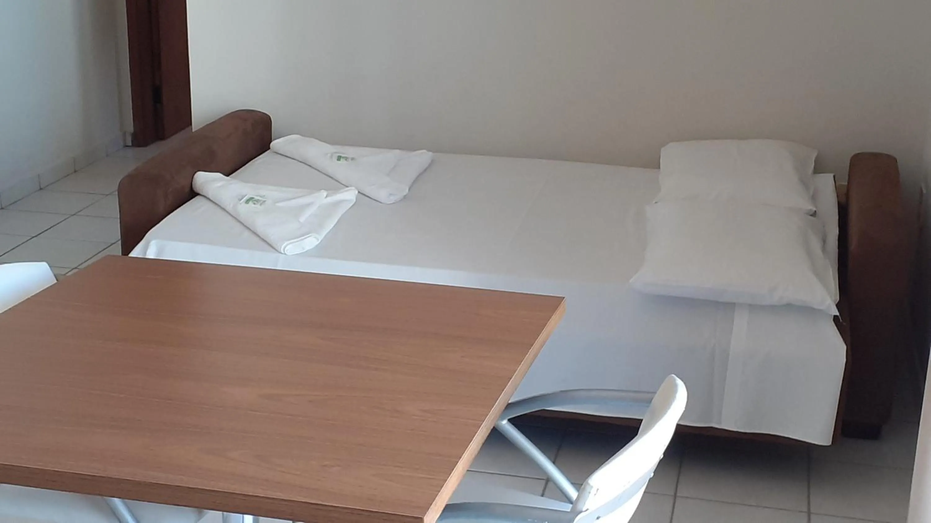 Bed in Hotel Jangada Flat
