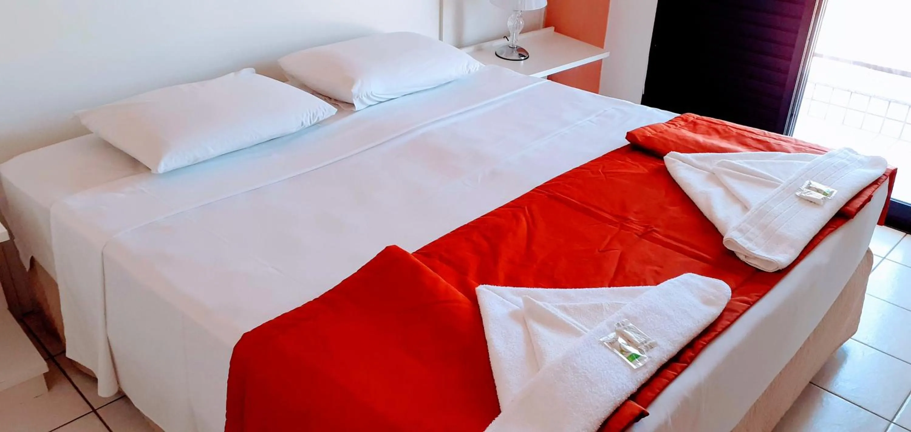 Bed in Hotel Jangada Flat