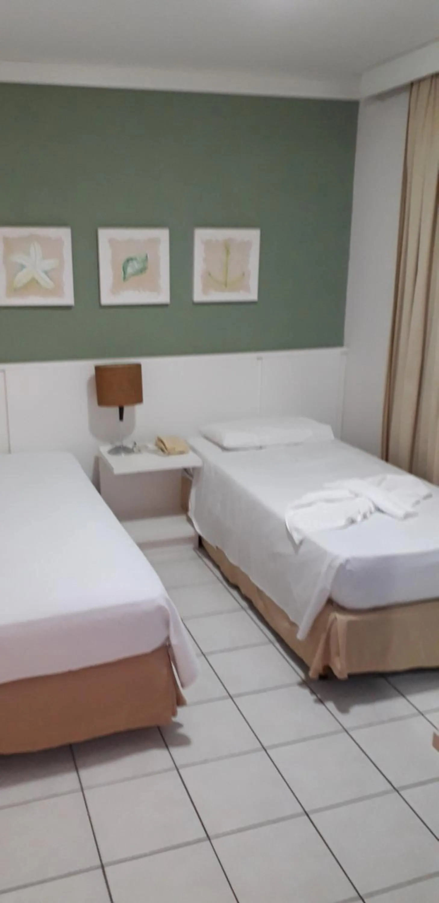 Bed in Hotel Jangada Flat