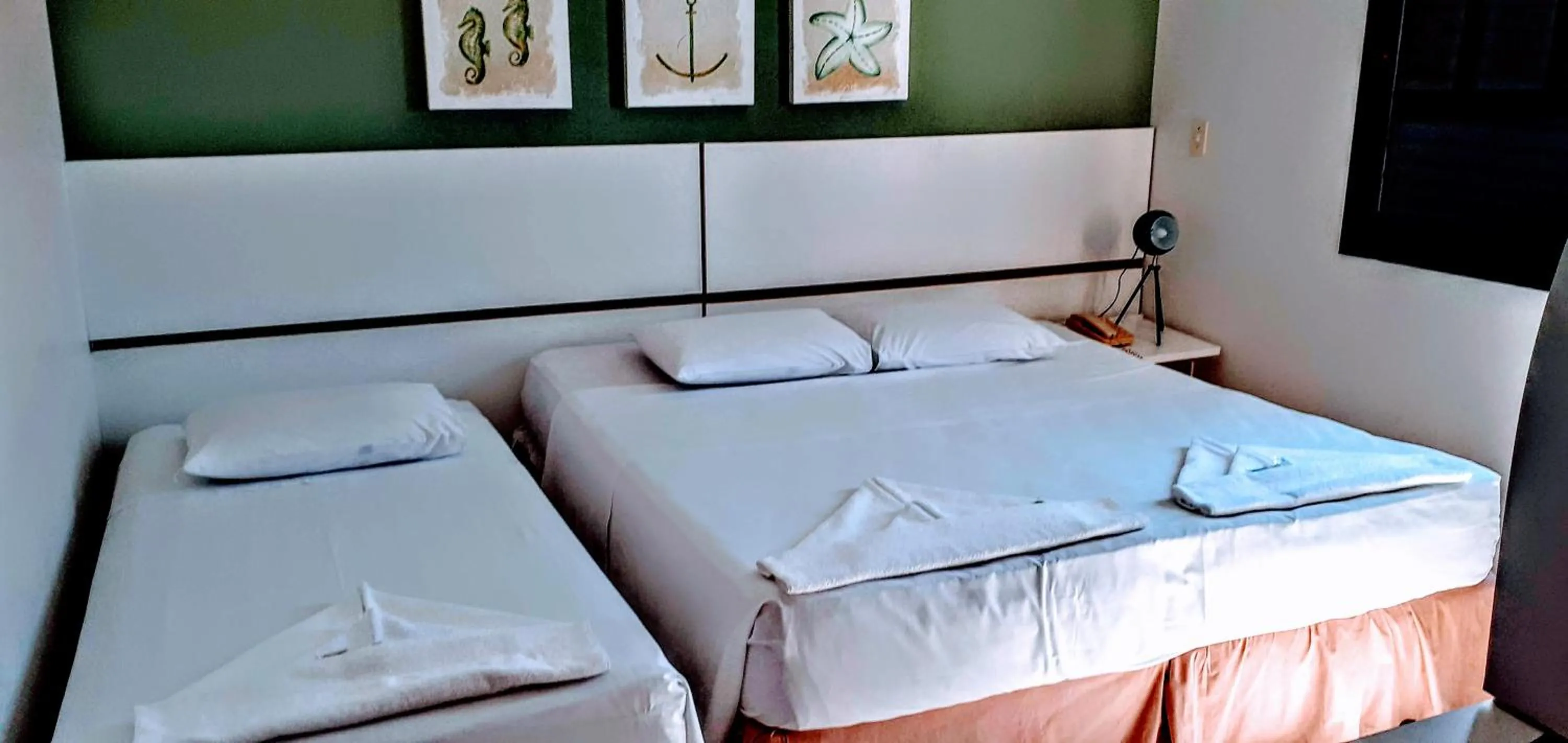Bed in Hotel Jangada Flat