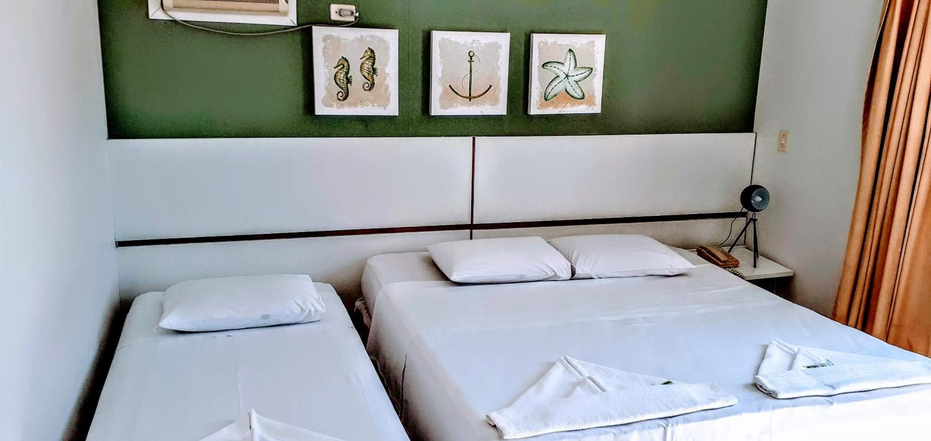 Bed in Hotel Jangada Flat