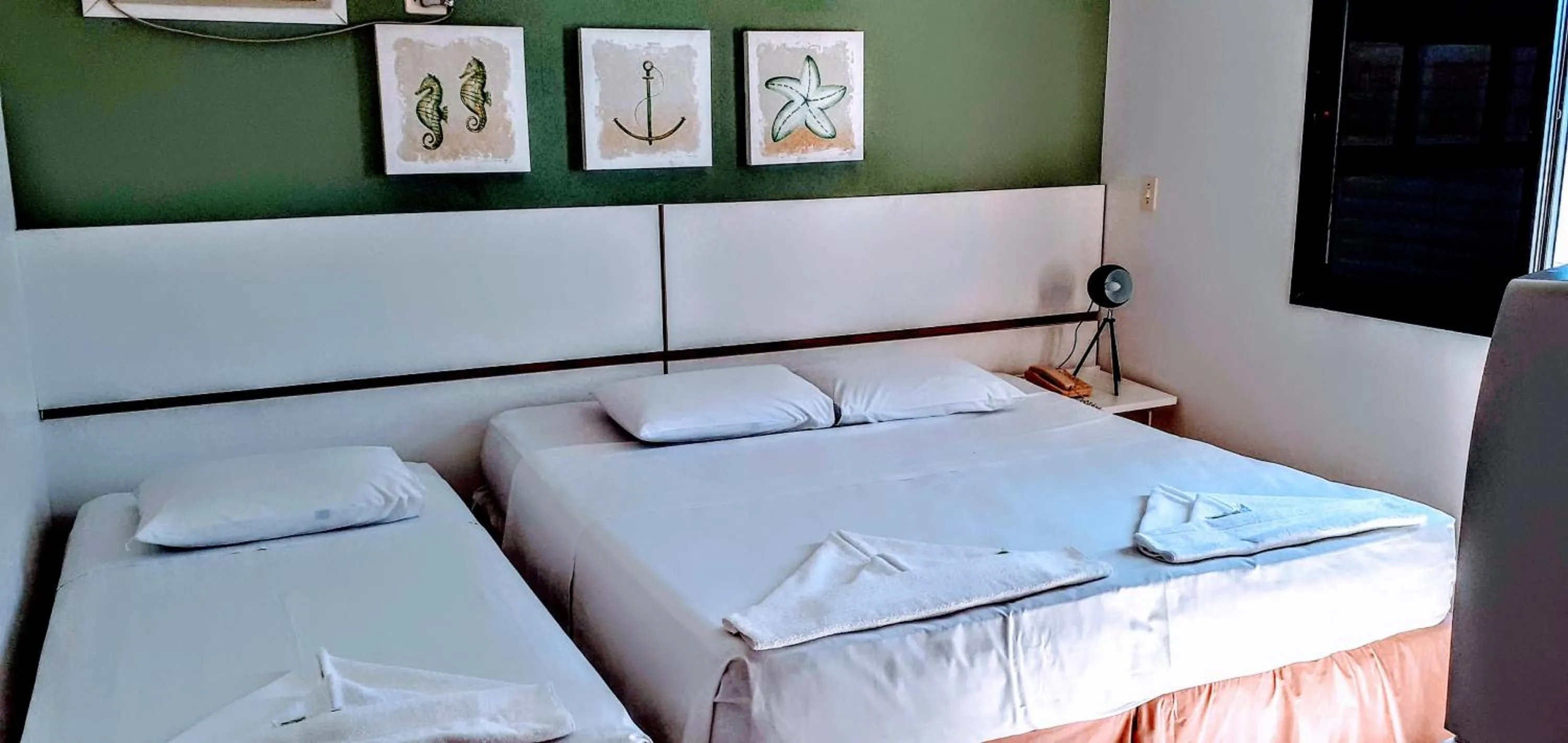 Bed in Hotel Jangada Flat