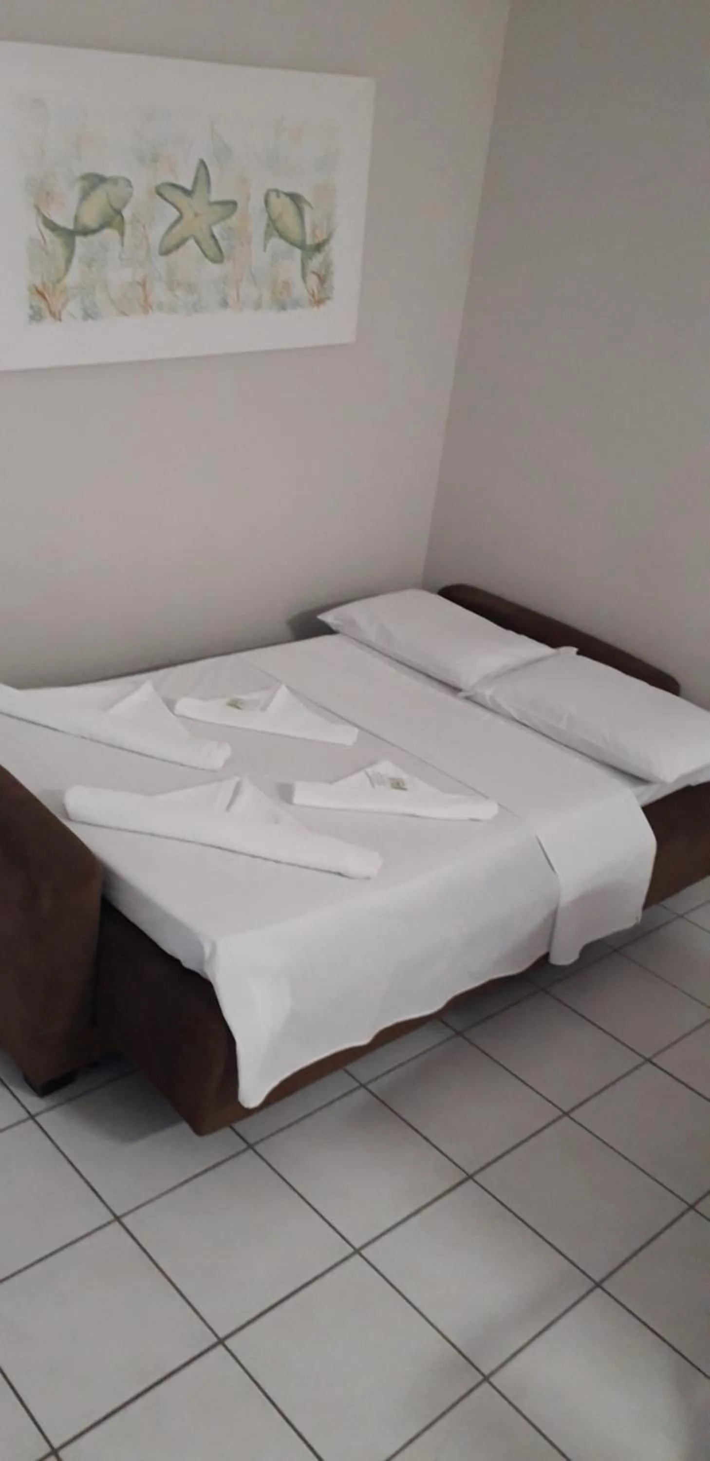 Bed in Hotel Jangada Flat