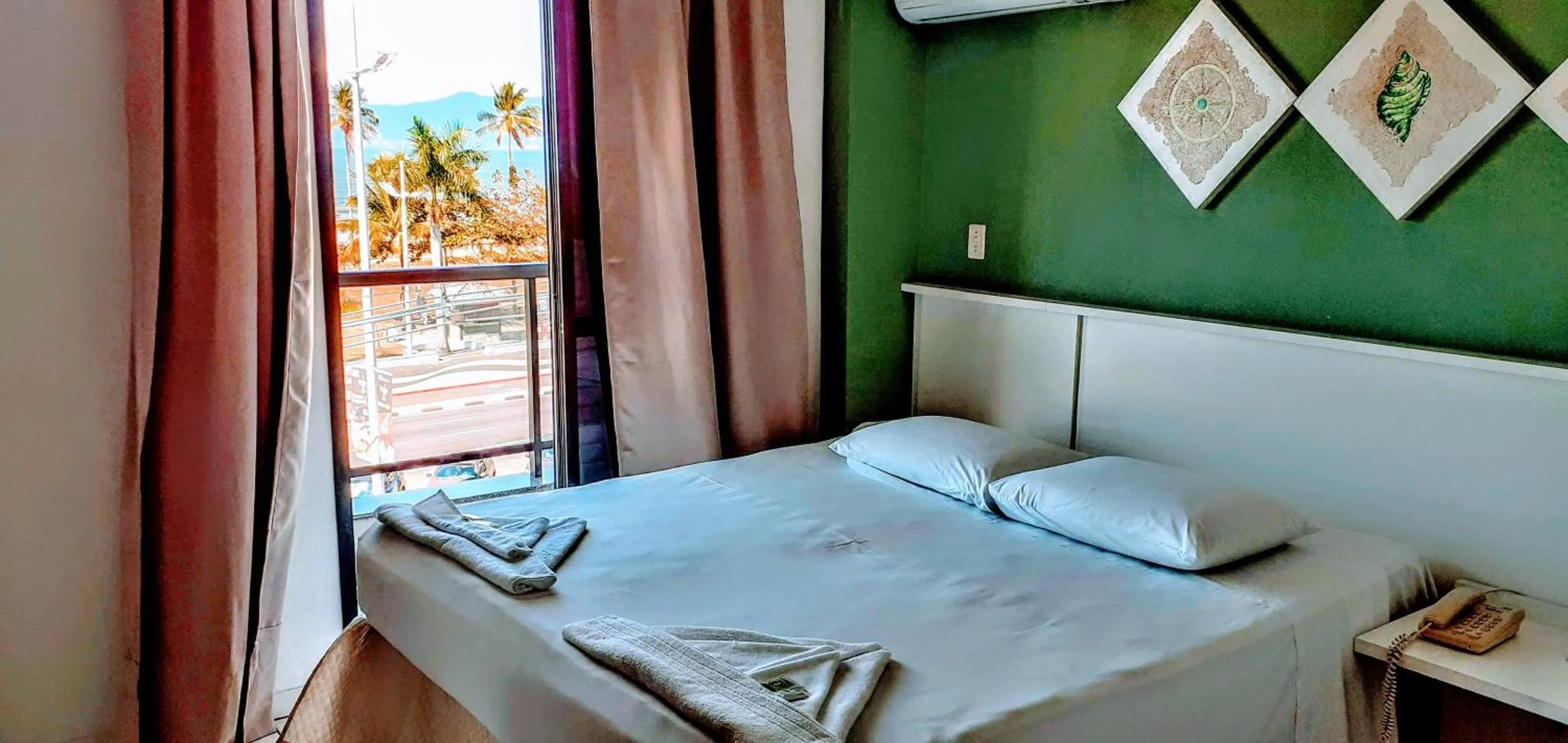 Bed in Hotel Jangada Flat