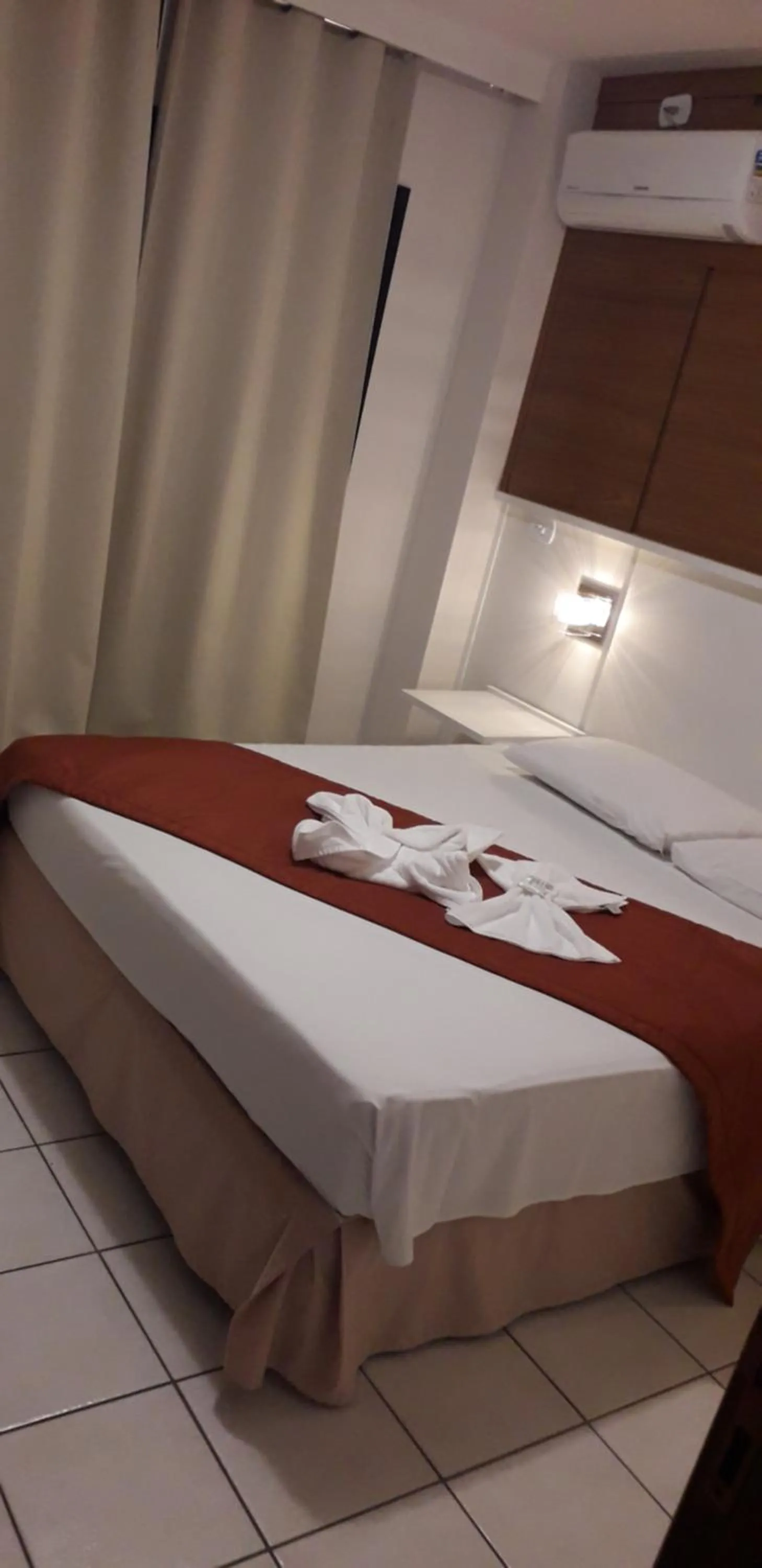 Bed in Hotel Jangada Flat