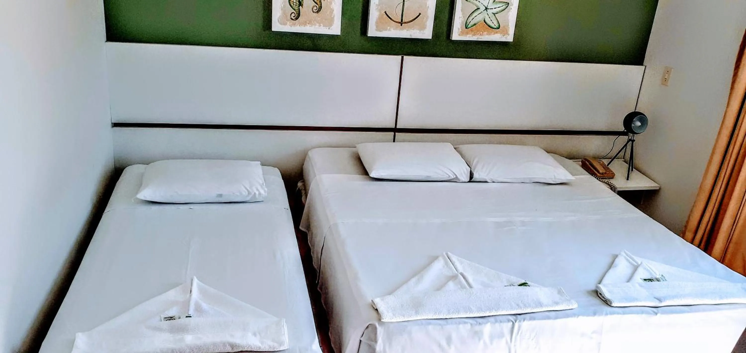 Bed in Hotel Jangada Flat