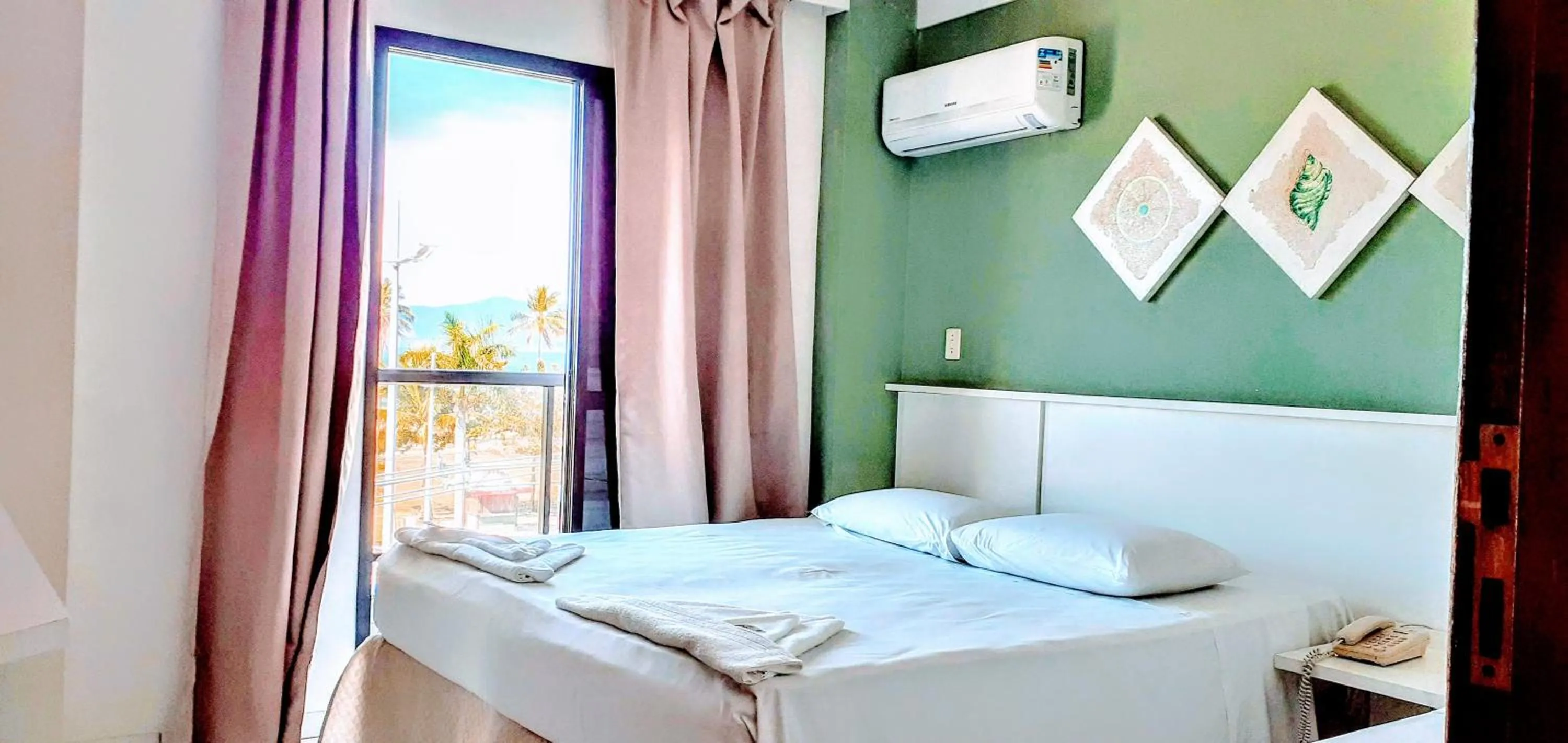 Bed in Hotel Jangada Flat