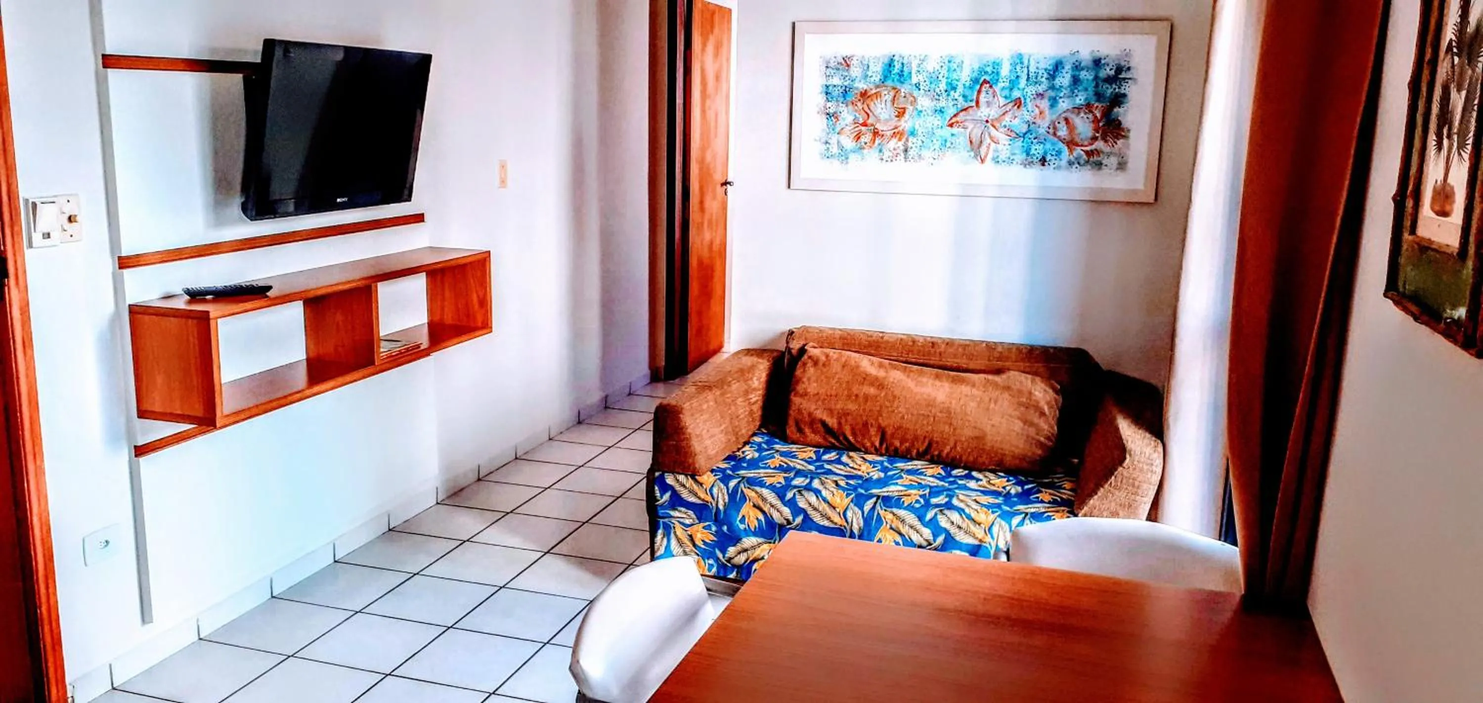 Bed in Hotel Jangada Flat