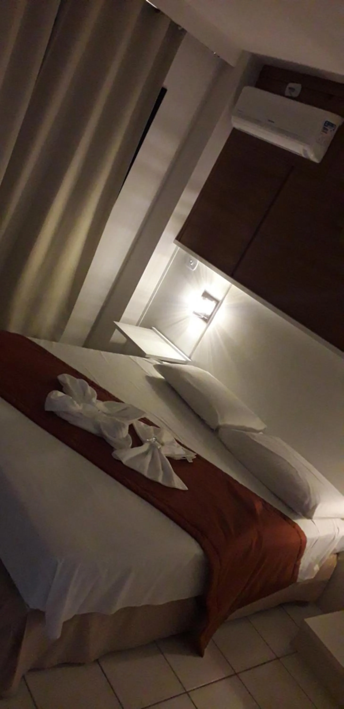 Bed in Hotel Jangada Flat