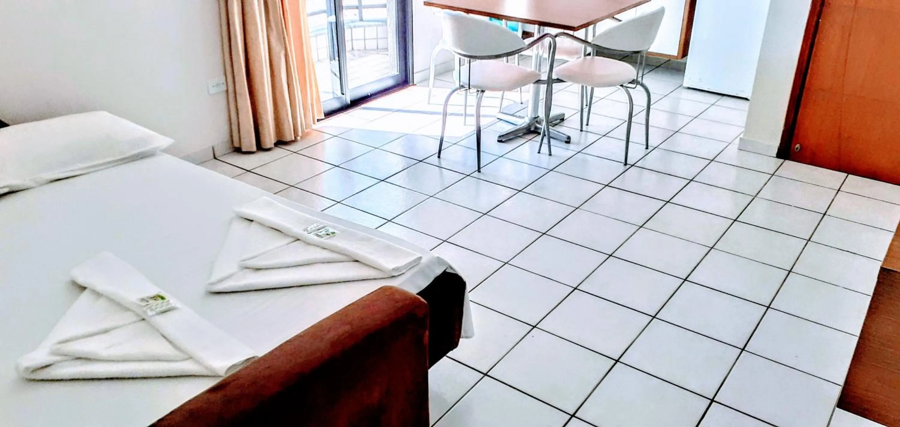 Bed in Hotel Jangada Flat