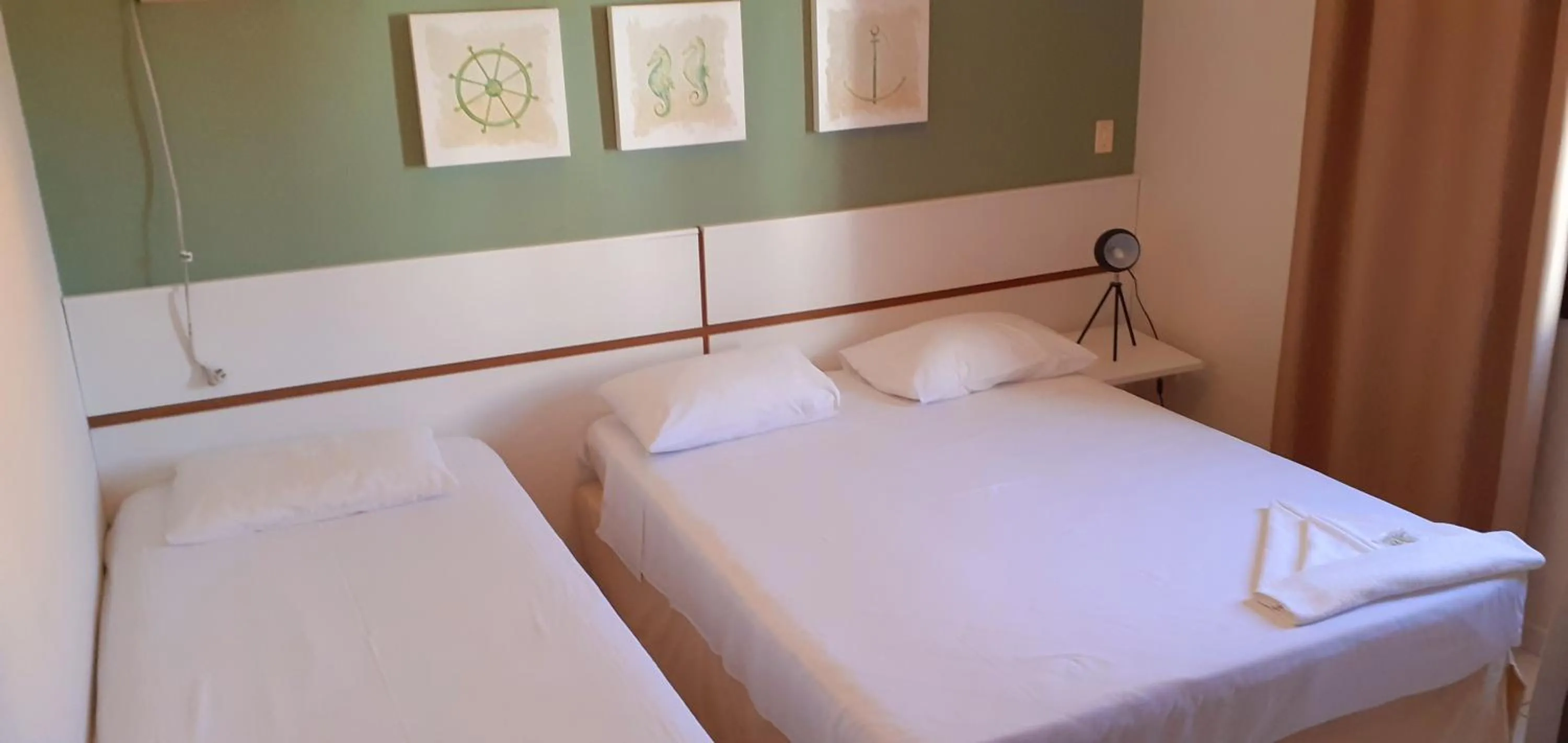Bed in Hotel Jangada Flat