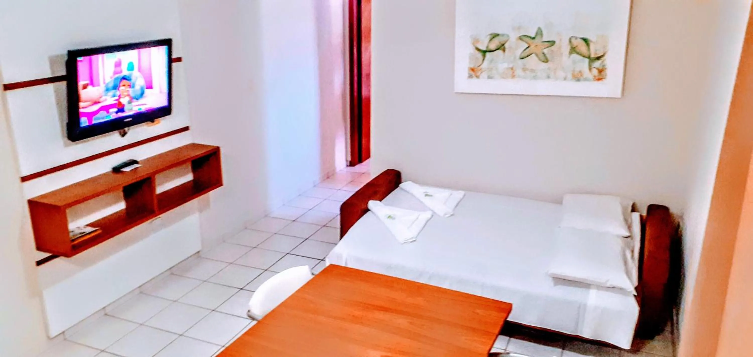 Bed in Hotel Jangada Flat
